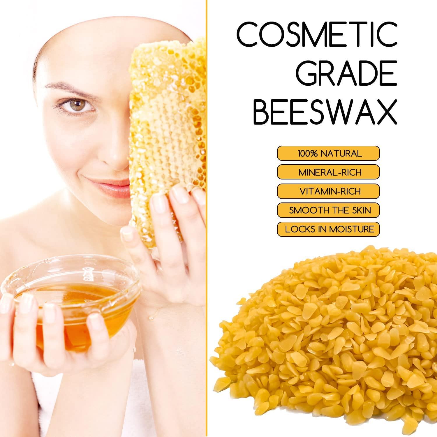 Beeswax Pellets - Yellow 100% Pure & Natural - Cosmetics, Balms, Candles,  Soaps