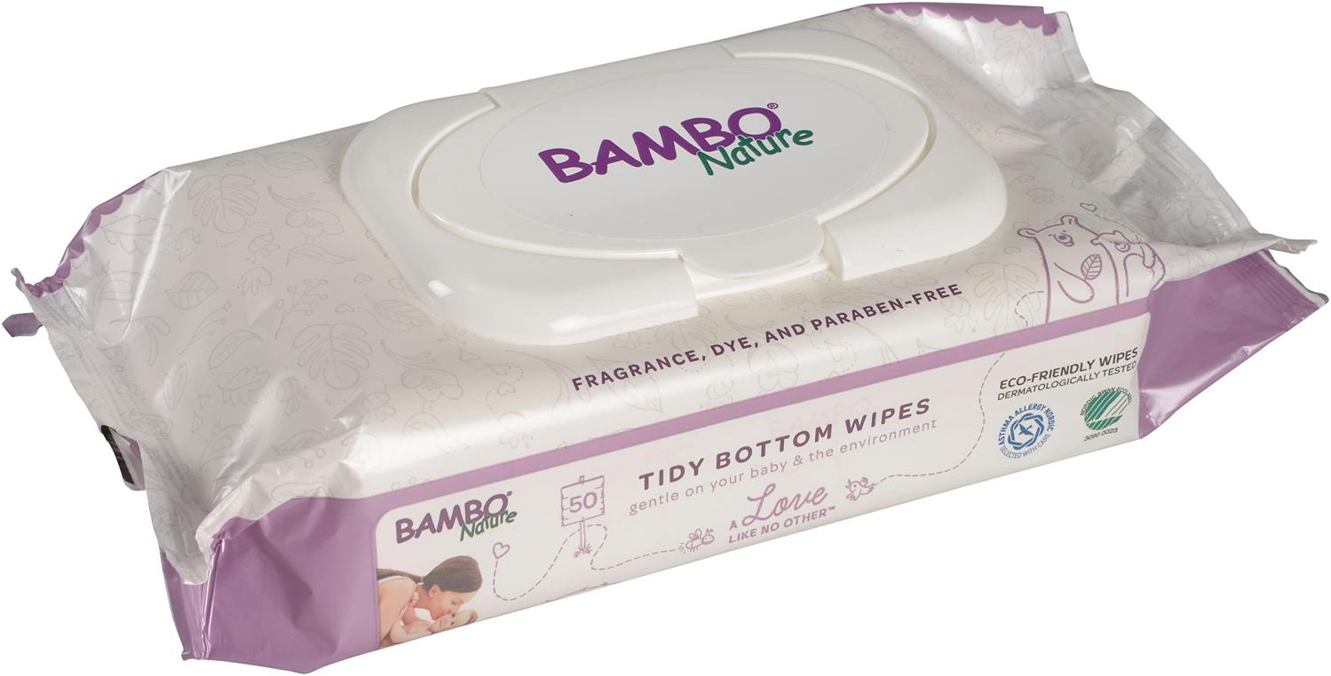 Bambo Nature Tidy Bottoms EcoFriendly Baby Wet Wipes, 150 Count