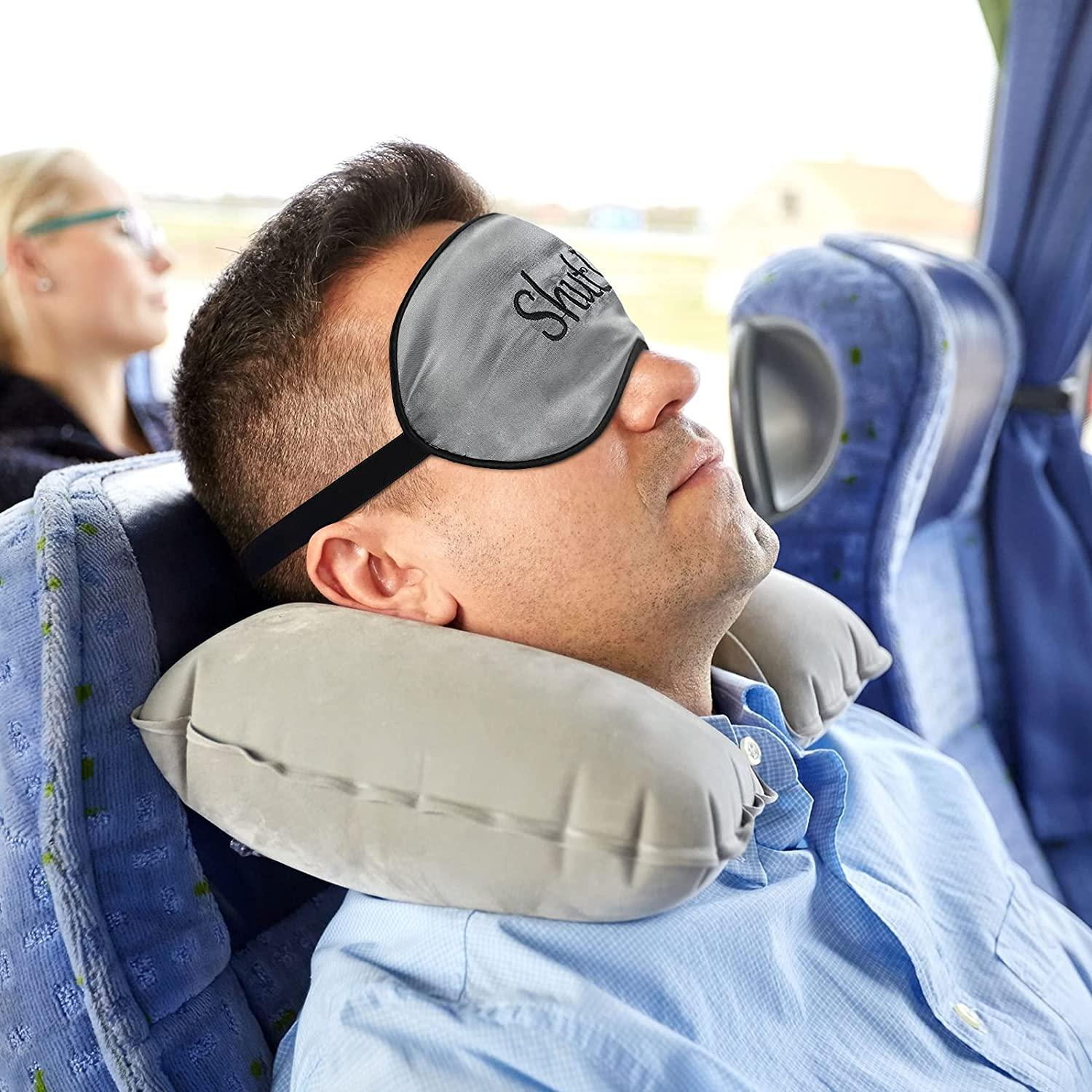 4 Pieces Funny Sleep Mask Silk Eye Mask Soft Blackout Blindfold with  Adjustable Strap Sleeping Eye Cover Mask for Women Men Travel, Nap,  Meditation (Black, Gray, Pink, Purple)