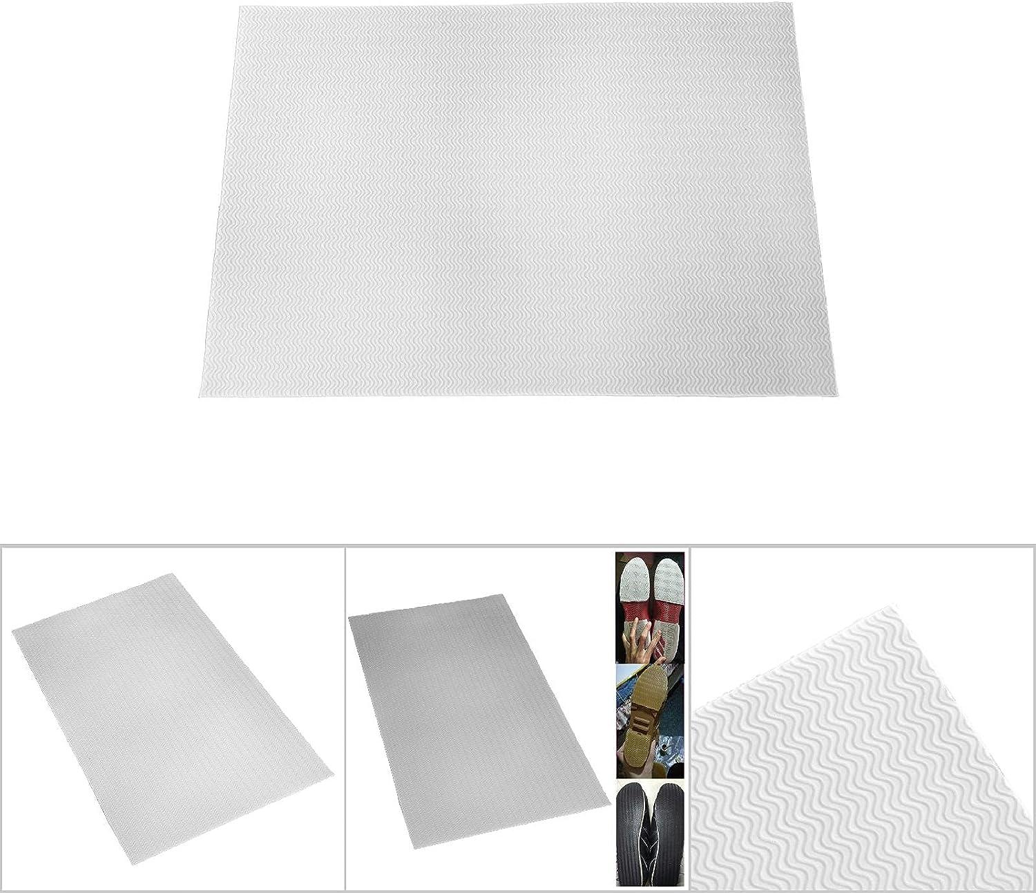 2Pcs Adhesive Silicone Sheet White Adhesive Nonslip Silicone Rubber Pad