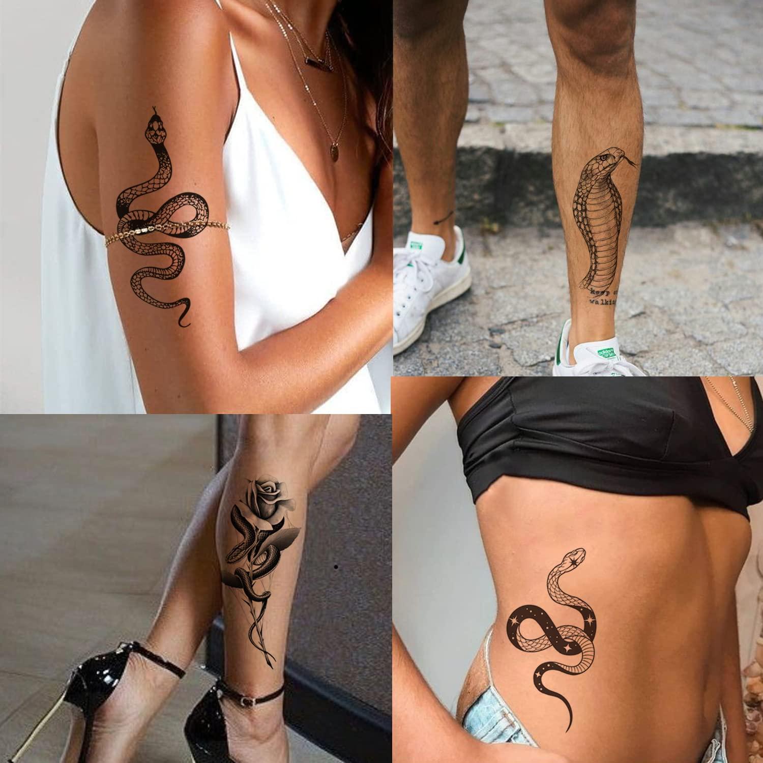 Share more than 141 black snake tattoo