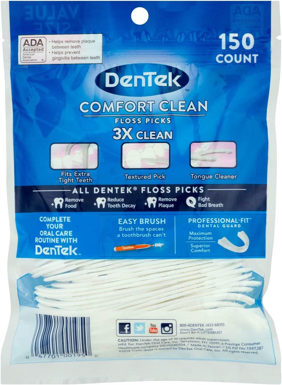 DenTek Comfort Clean Floss Picks Sensitive Gums Mouthwash