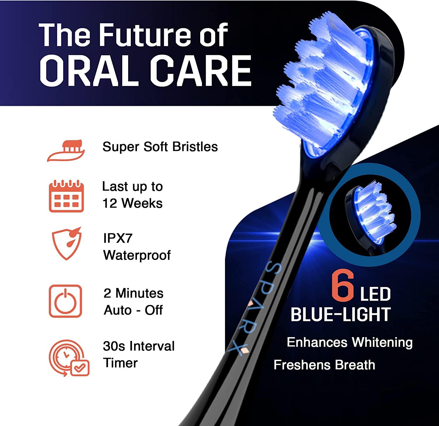 Sparx Electric Toothbrush Whitening, Gum Care & Polishing with Light