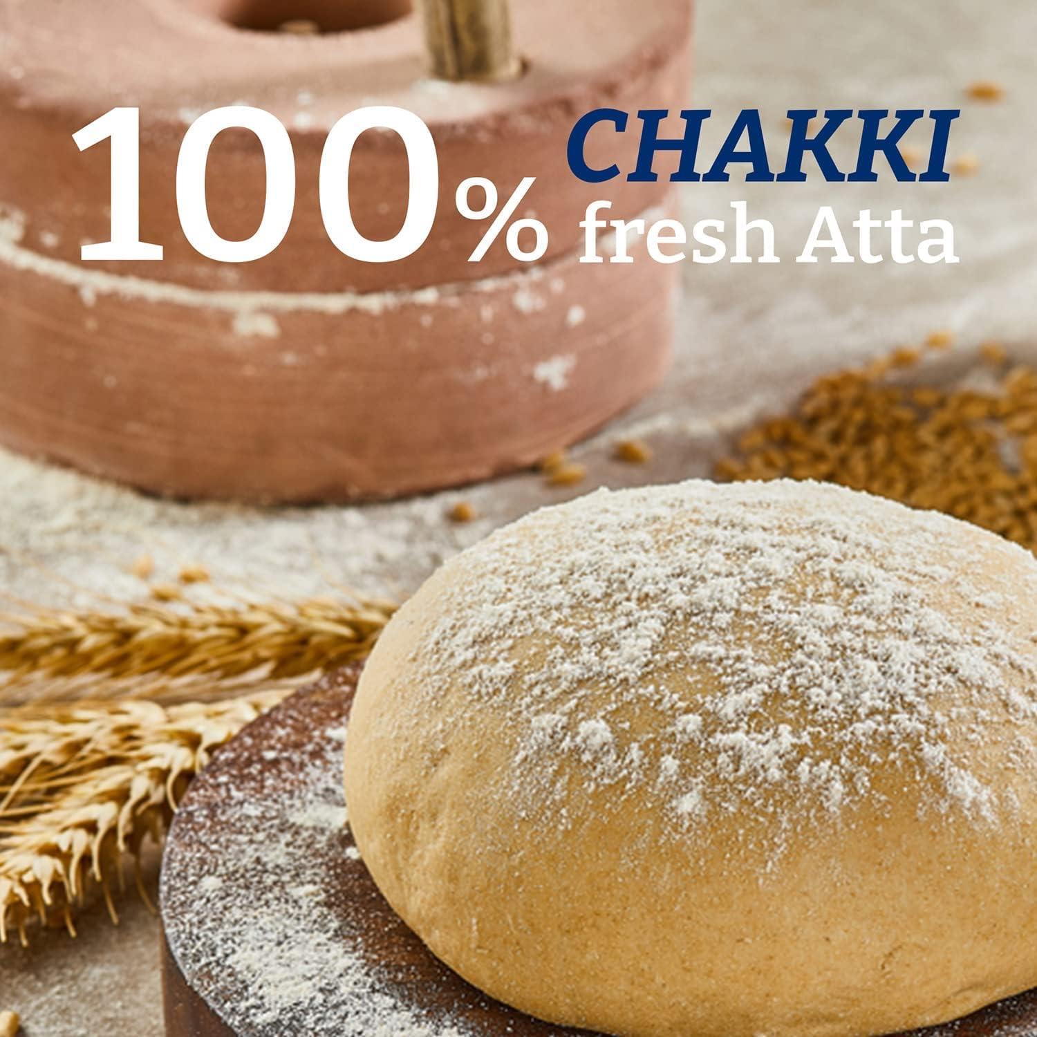 Pillsbury Chakki Atta 10 Kg | 100% Whole Wheat | Full of Fibre | Make ...