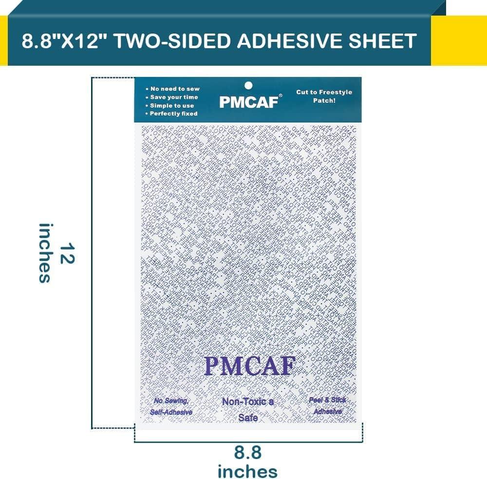 Patch Magic Adhesive, 8.5 x 12 inch Washable Double-Sided Patch Glue Sheet and Cut to Fit Freestyle Patch Adhesive Kit.(2 Pack)