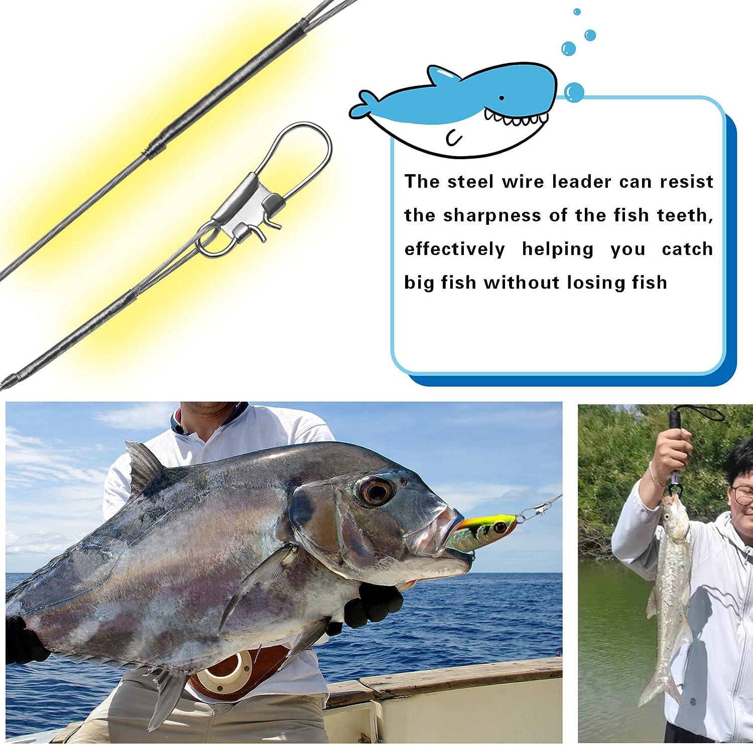 Benykyo Fishing Leader 40 lb High Strength Fishing Leaders with