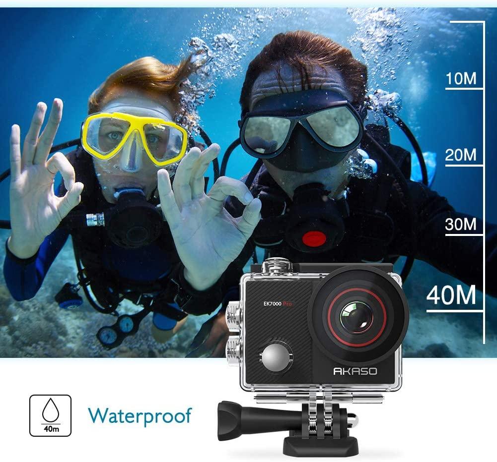 Akaso V50X 4K Action Camera with Waterproof Case - 20MP