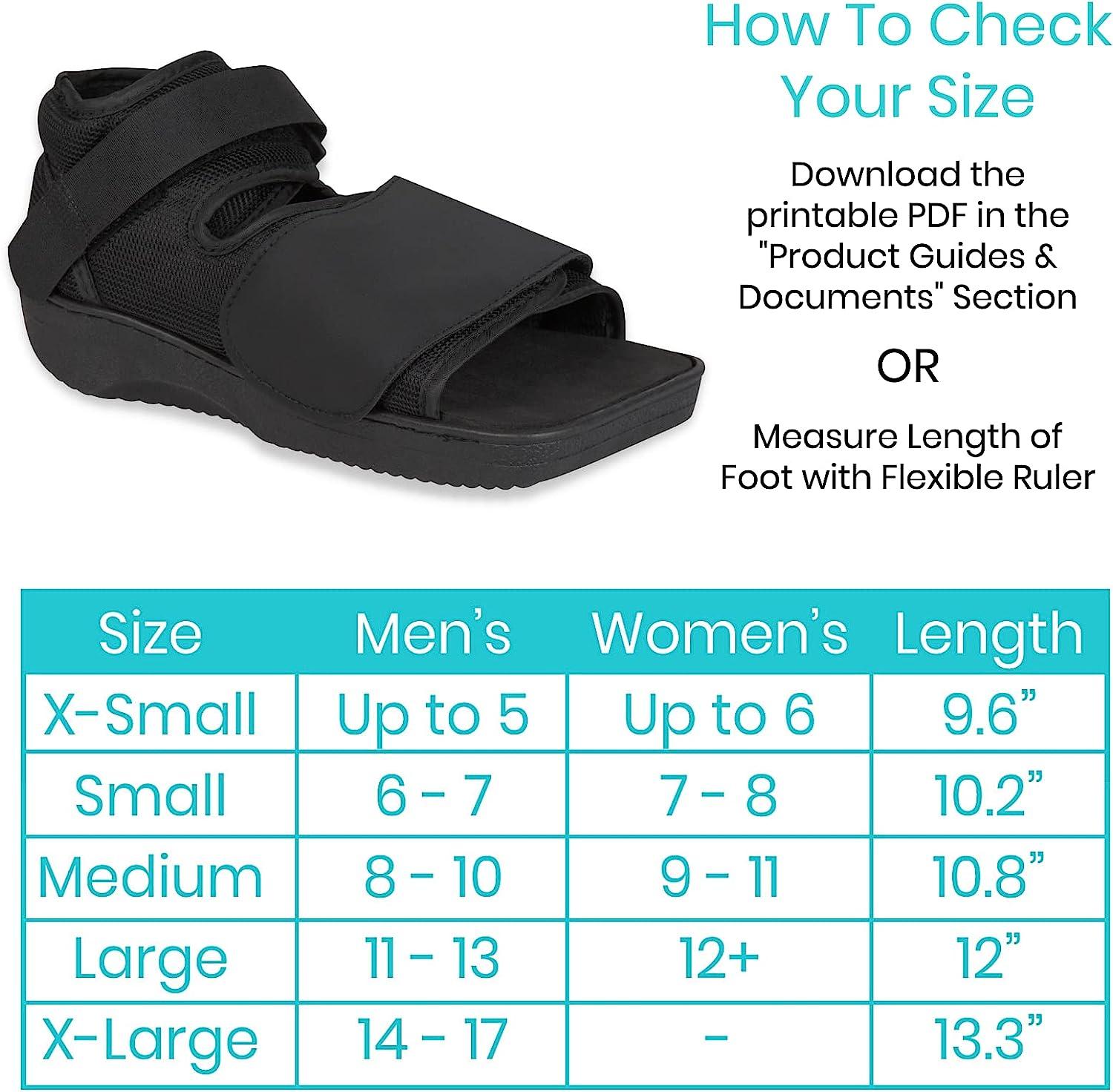 Vive Post Op Shoe Lightweight Medical Walking Boot with Adjustable