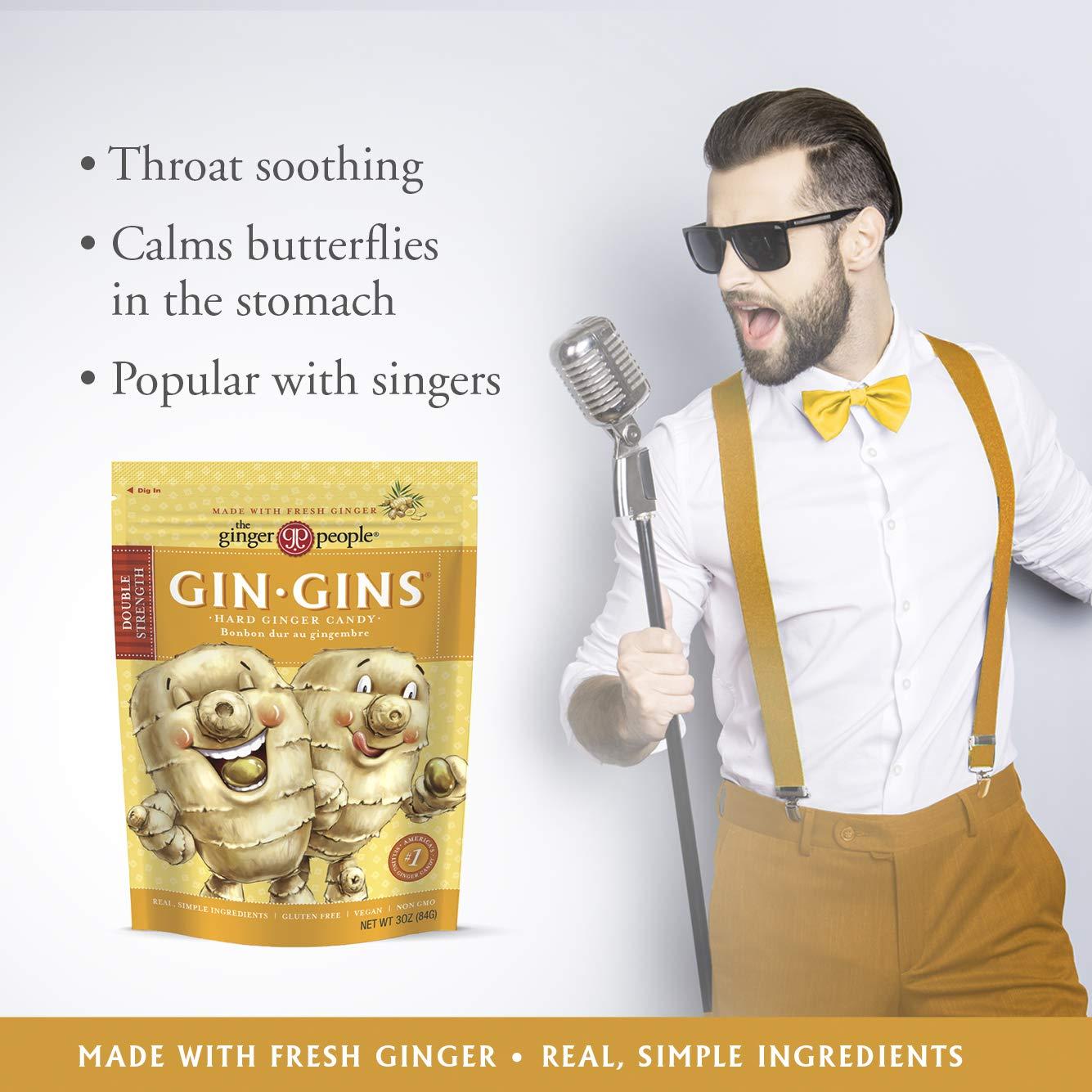 The Ginger People Gin Gins Hard Candy 3 oz (Pack of 2)