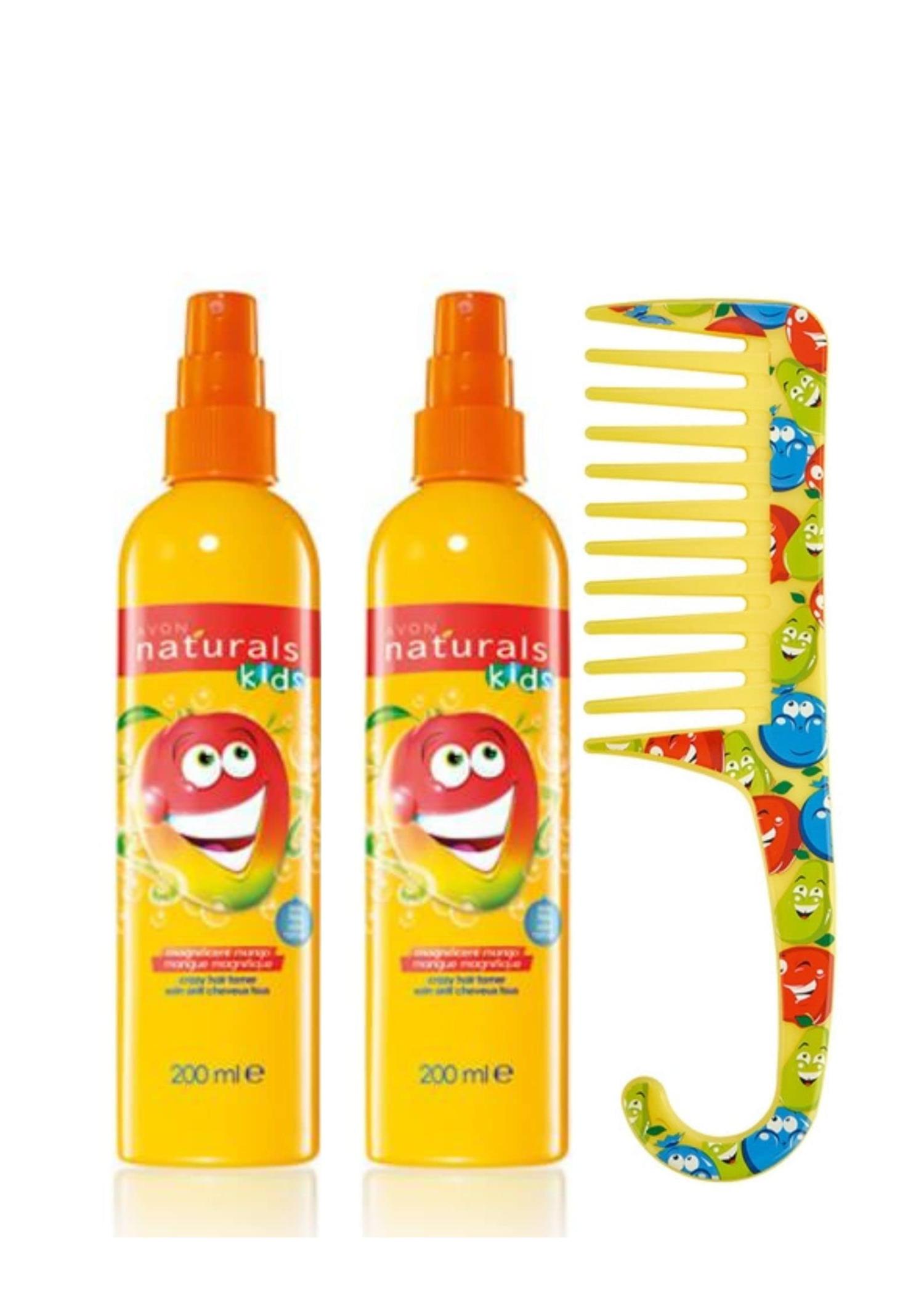 Avon Naturals Magnificent Mango kids hair detangling spray 2x 200