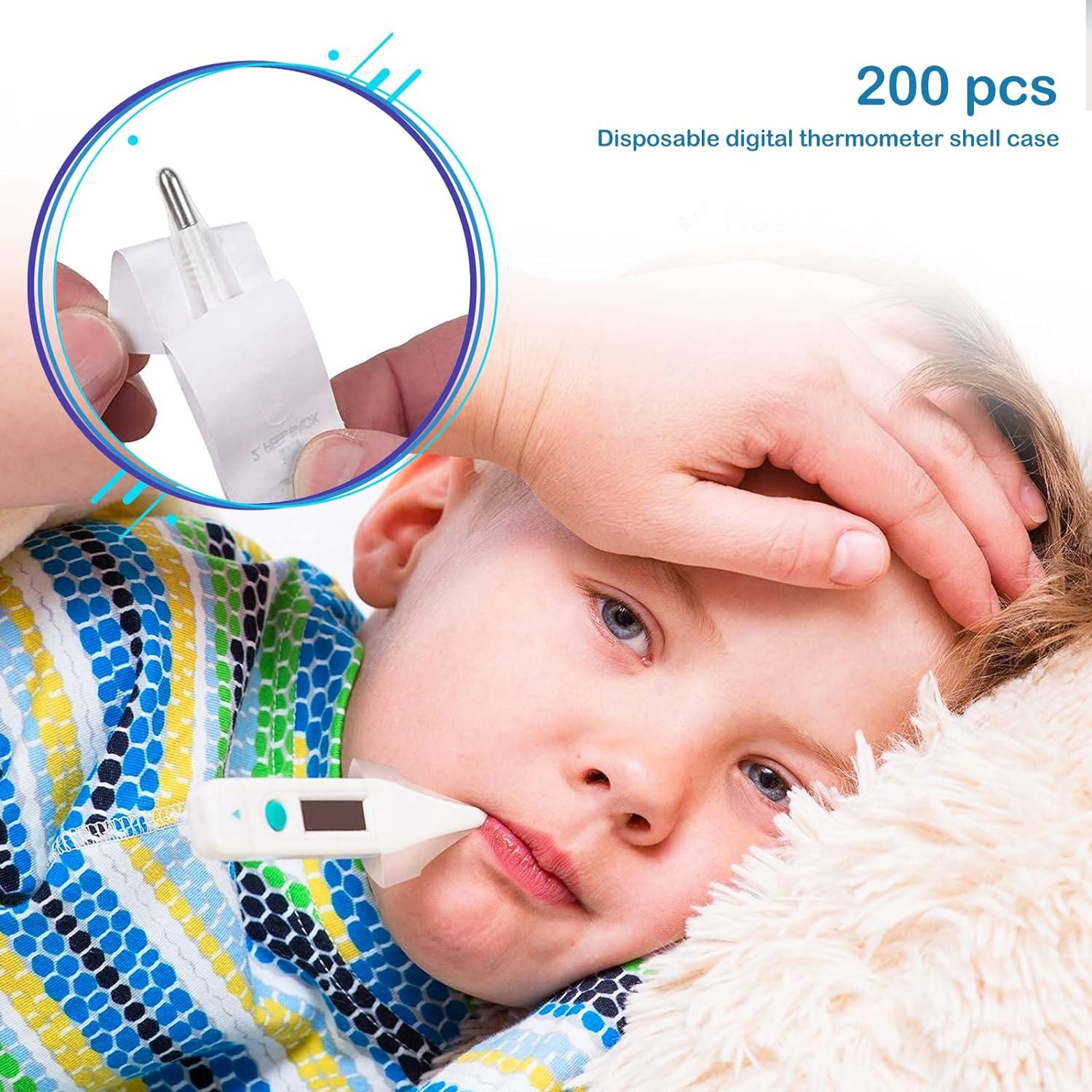 200 Pieces Digital Thermometer Probe Covers Disposable Thermometer