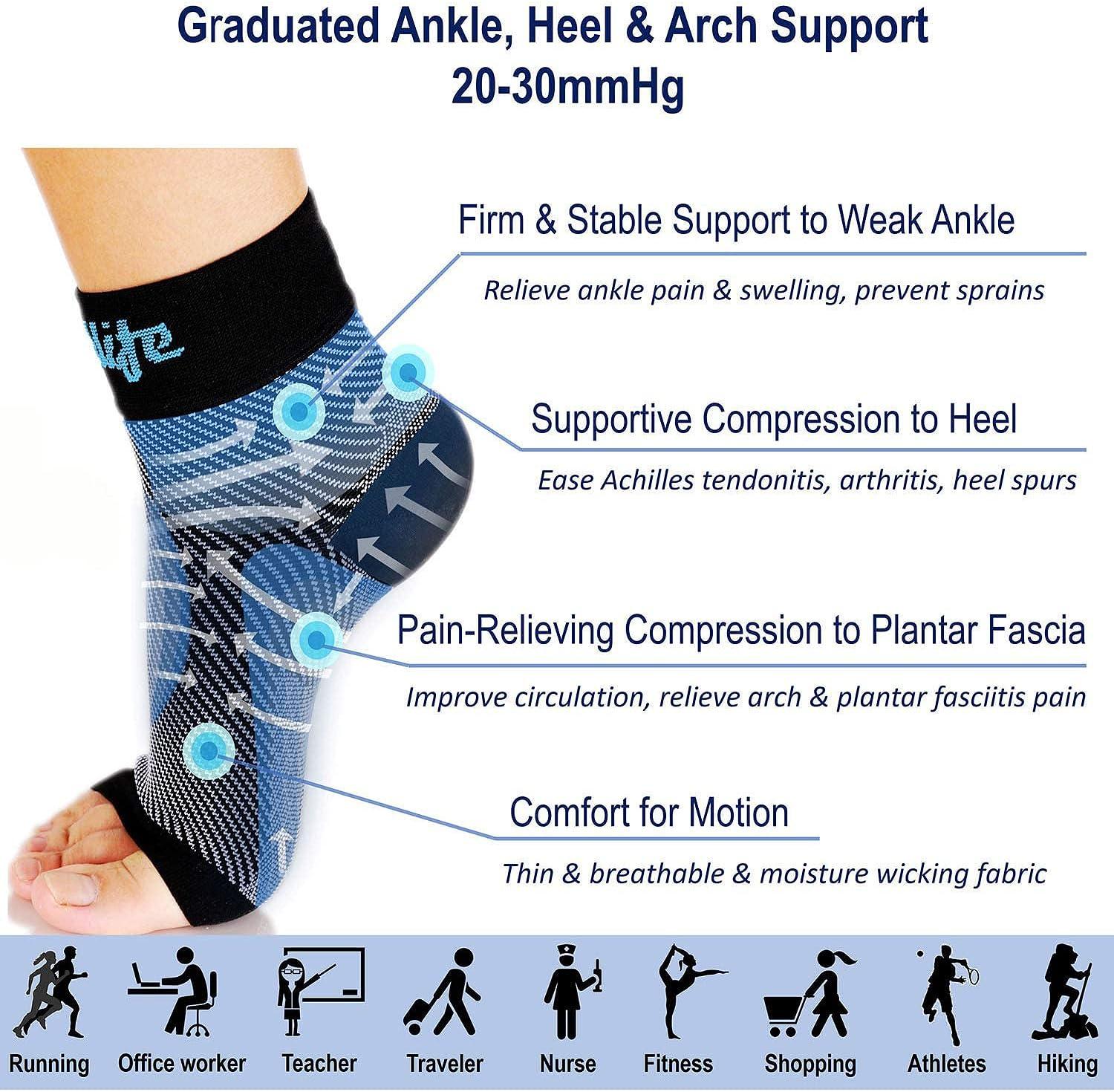 Plantar Fasciitis Heel Socks for Achilles Tendonitis Calluses Spurs Dry  Cracked Feet Heel Pain Relief Treatment