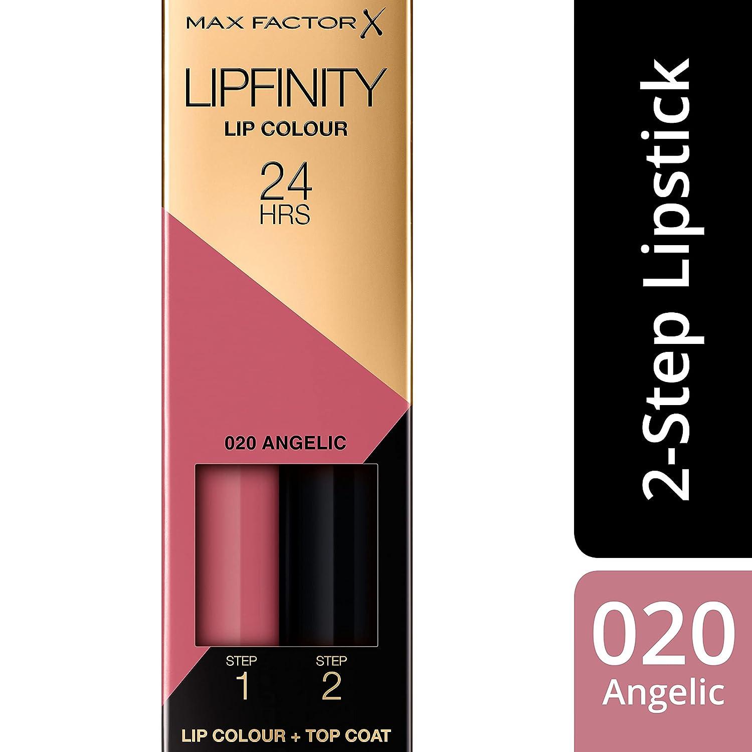 Max Factor Lipfinity Lipstick 020 Angelic 0.14 Ounce - Long