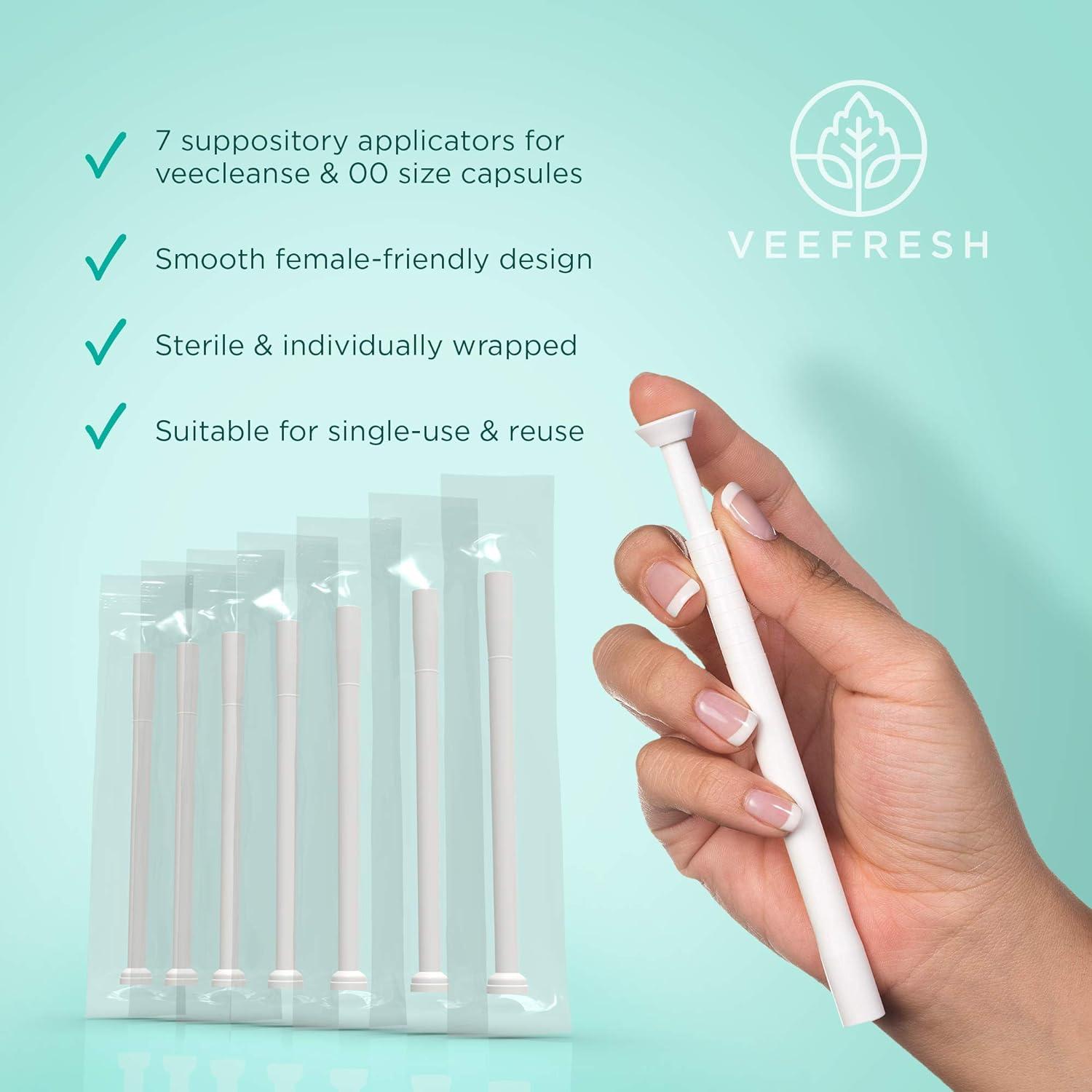 VeeFresh Suppository Applicators Vaginal Applicator Pack for