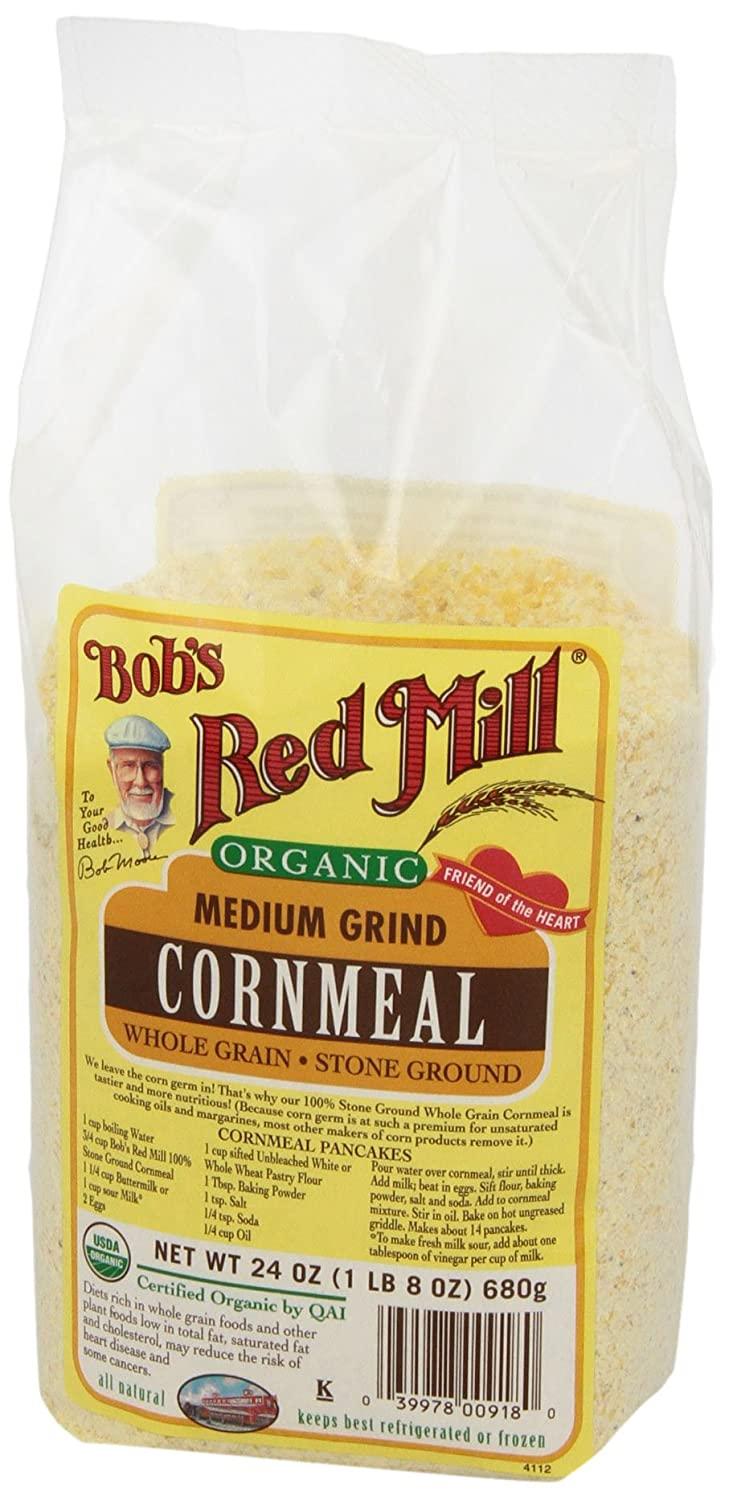 Bob's Red Mill, Organic Medium Grind Cornmeal, 24 oz