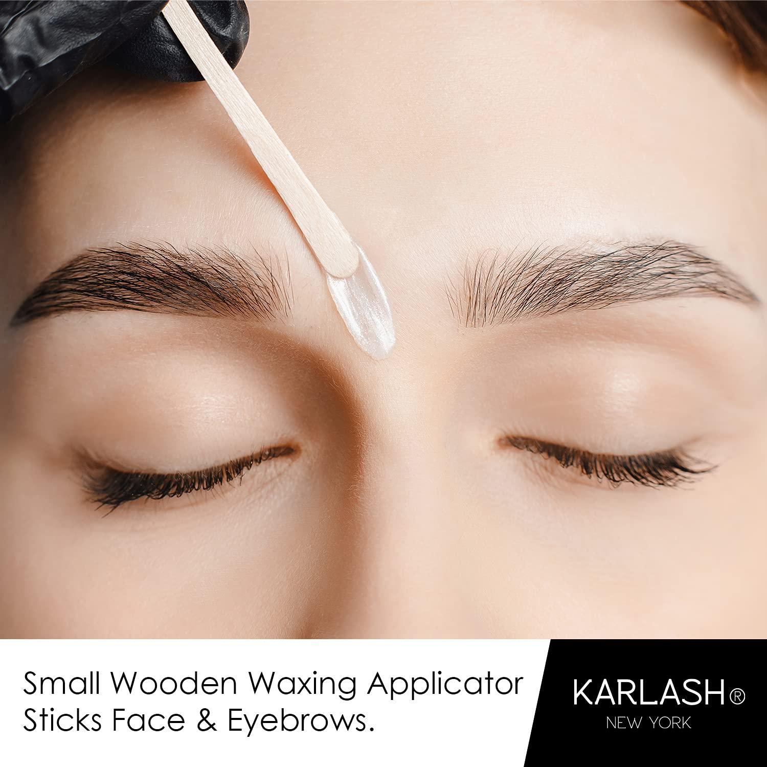 500 Pieces Brow Wax Sticks Small Wax Spatulas Applicator Wood Craft Sticks  for Hair Removal Eyebrow Lip, Nose Wax Applicator Sticks