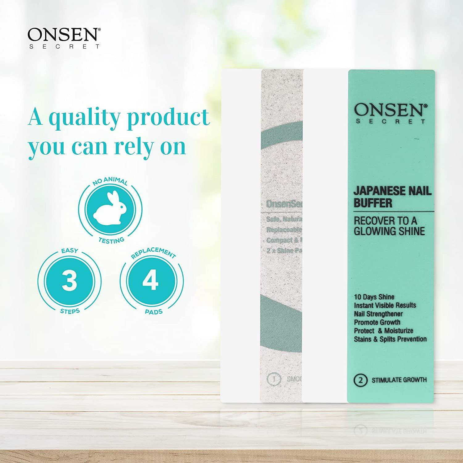 Onsen Secret Professional Nail Buffer Replacement Pads, Ultimate Shine