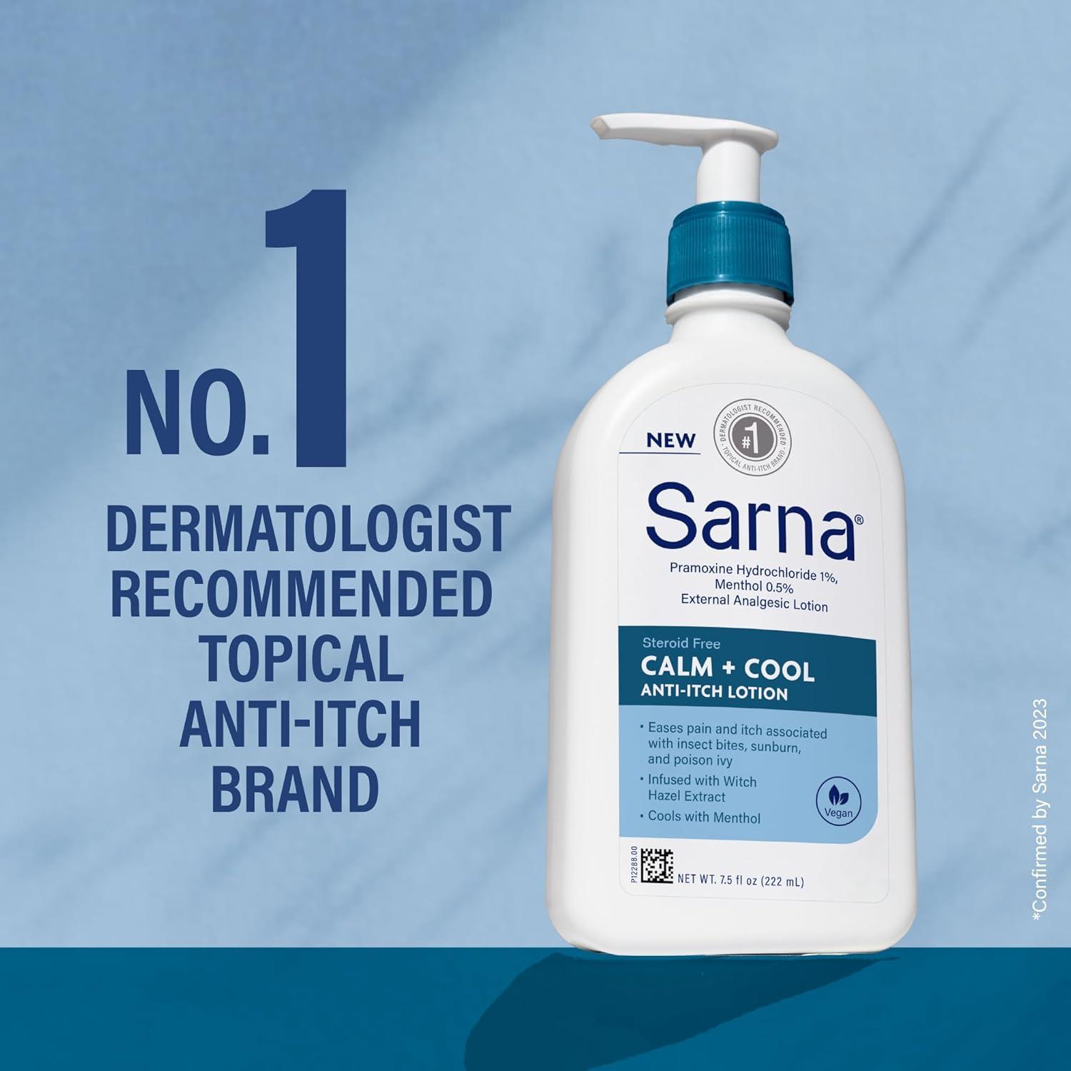 Sarna Calm + Cool Anti-Itch Lotion | Relieve Pain & Itch from Insect ...
