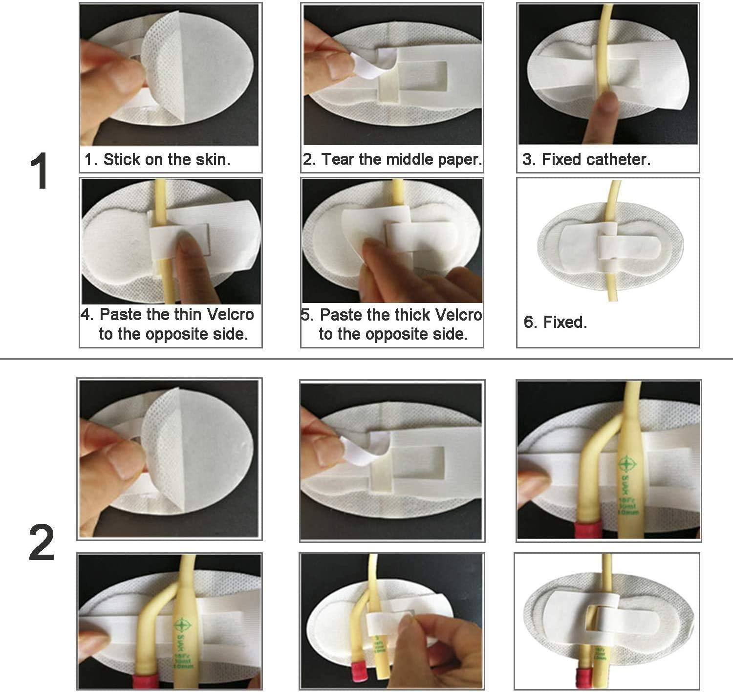 Foley Catheter Leg Bag Holder Pack of 4 Urinary Legband Stabilization
