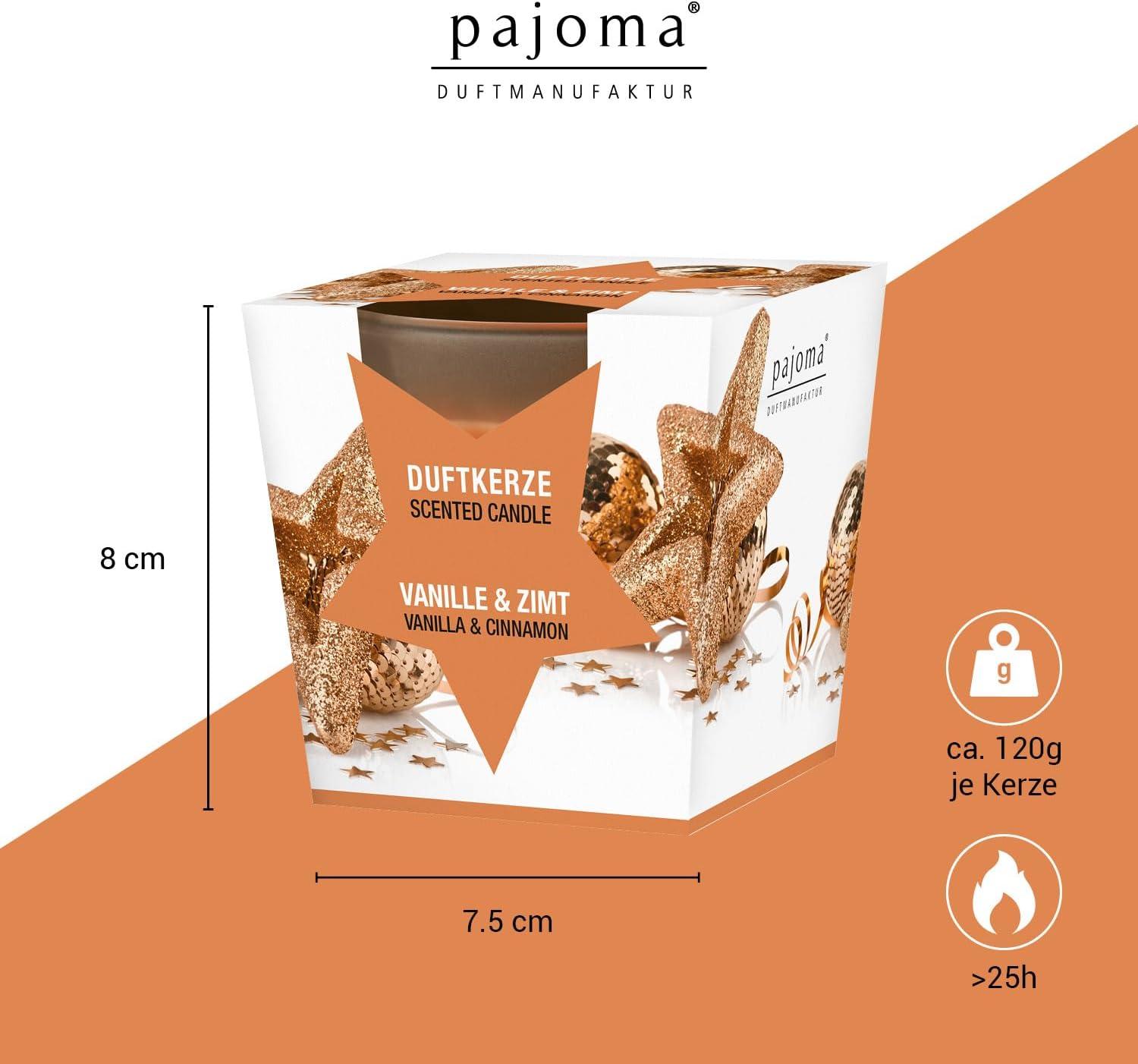 Candele Profumate Pajoma Cinnamon Swirl - Confezione Da 12 Lumini In Custodia Di Policarbonato, Fragranza Cannella, 5.6 X 2 Cm