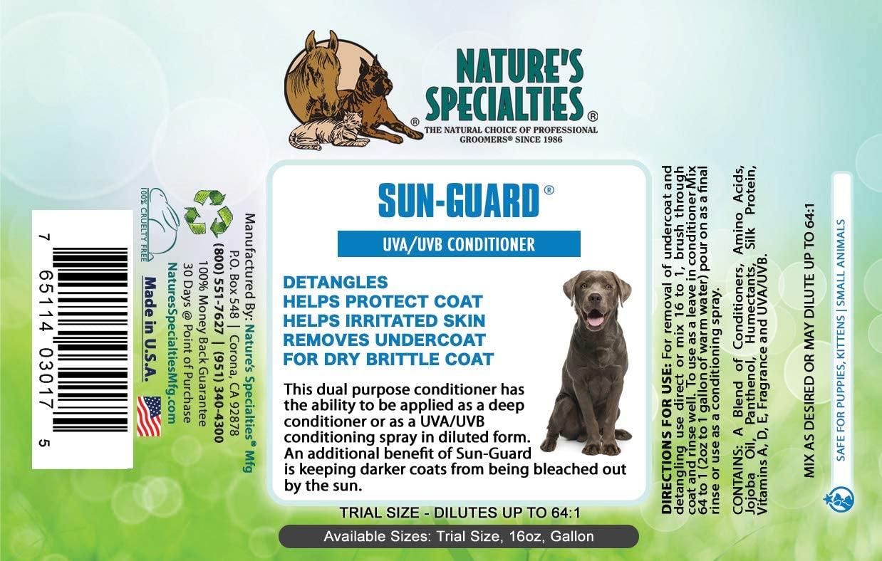 Nature's Specialties SunGuard Conditioner for Dogs Cats, NonToxic