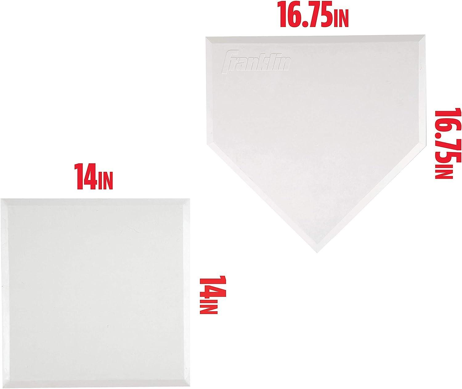 Franklin Sports MLB Baseball Base Set Throw Down Rubber Bases for