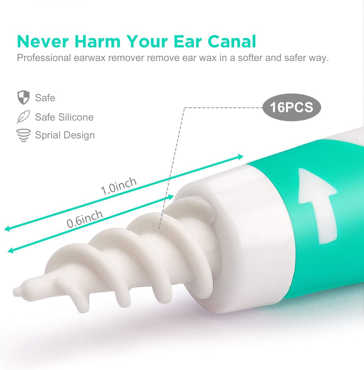 Balhvit Spiral Ear Wax Removal Safe & Painless q Grips Ear Wax Remover
