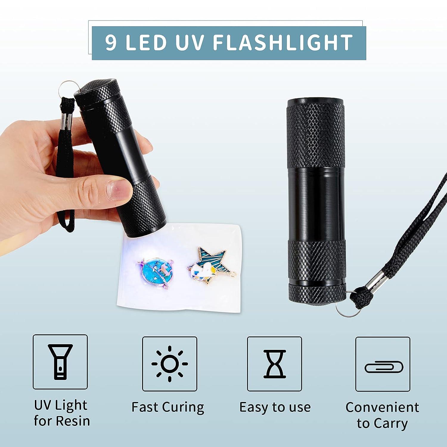 UV Resin kit with Light- 100g UV Resin Crystal Clear Resin Glue UV
