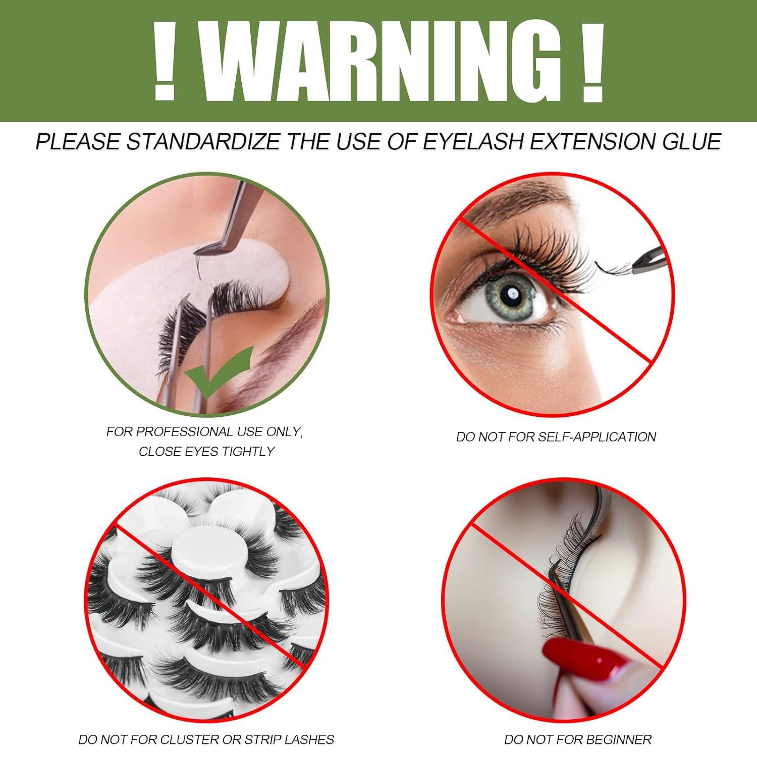 Fenshine Extra Strong Eyelash Extension Glue Black Lash Adhesive for