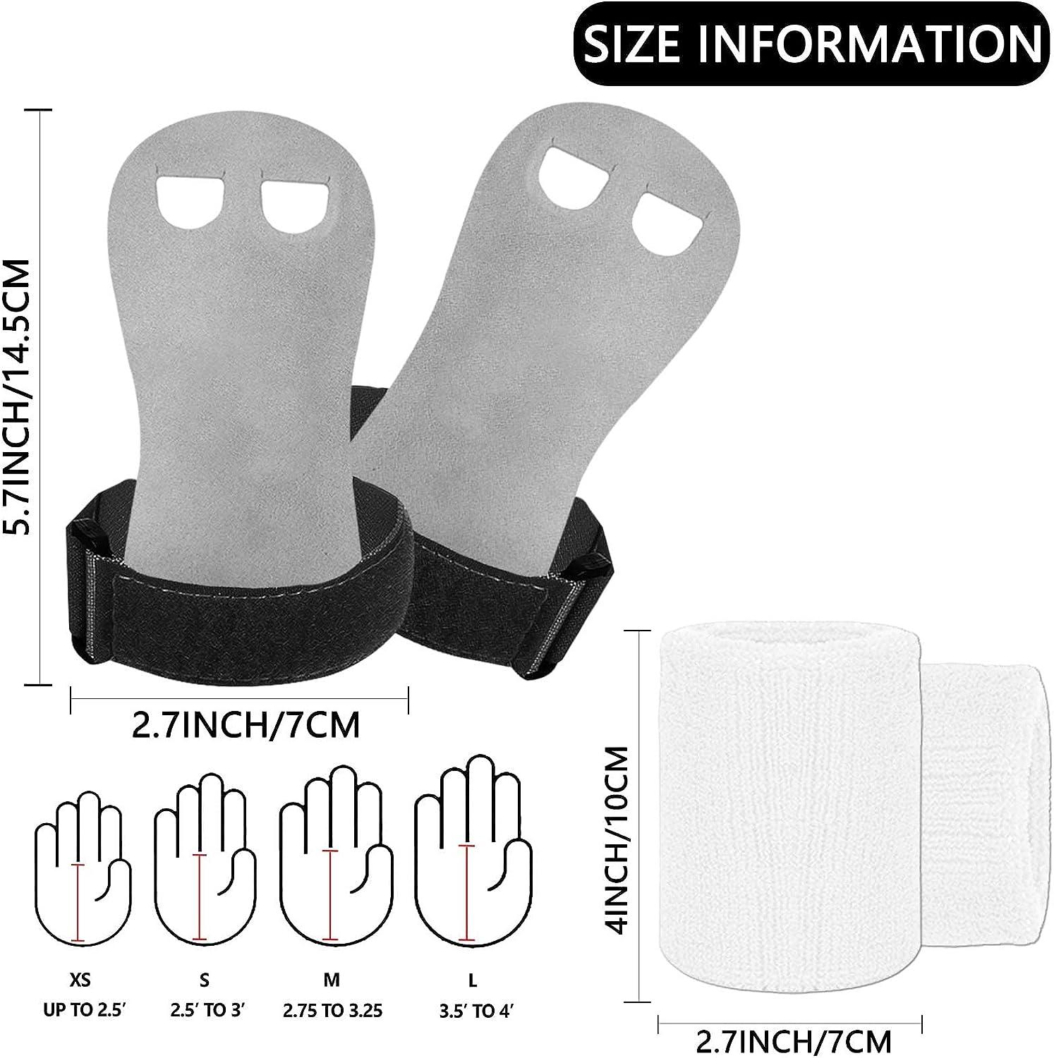 Amrta Gymnastics Grips Wristbands Sets for Girls Youth Kids 2 Pair Palm Protection Equipment