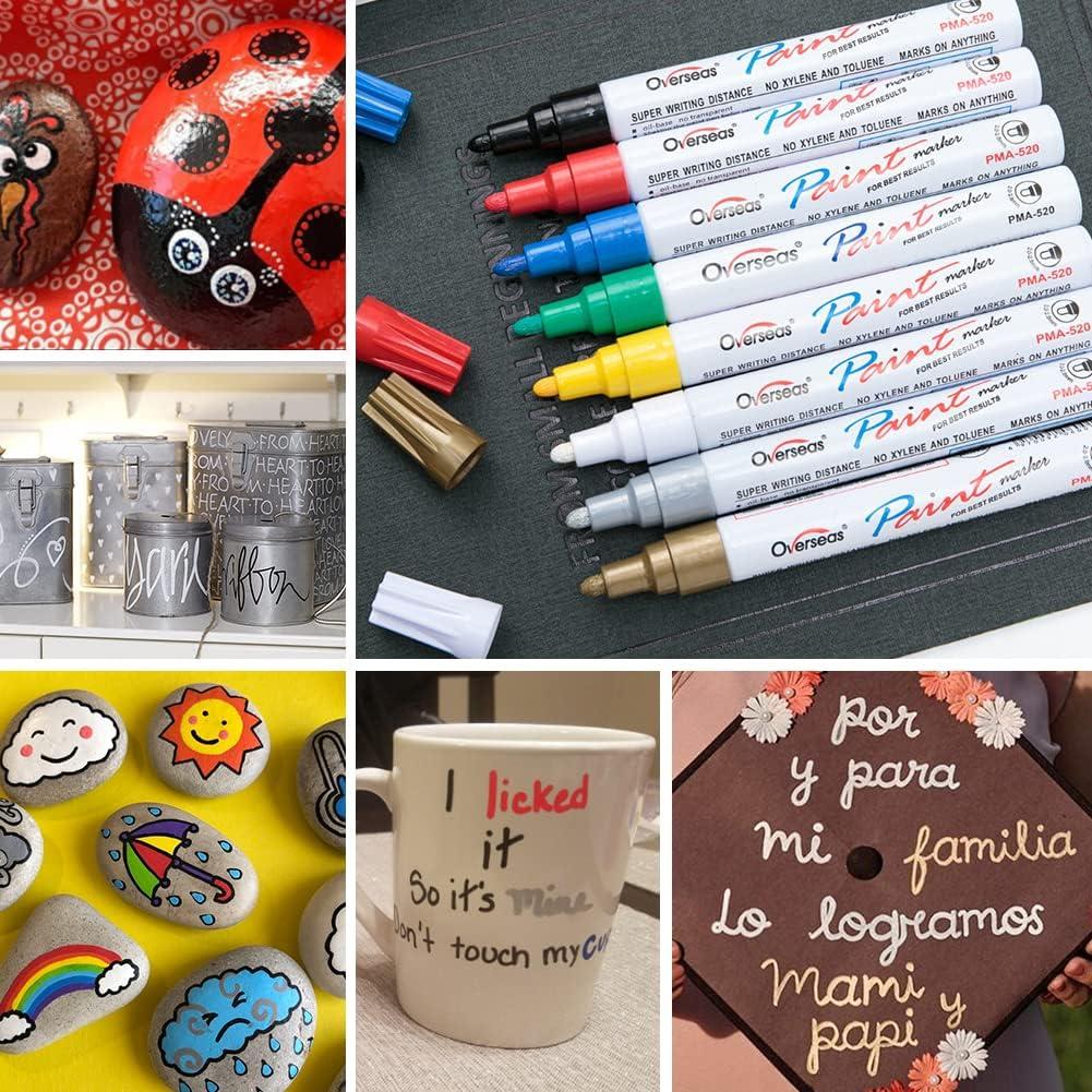 Colors Oil Based Paint Marker Pens Permanent, Waterproof