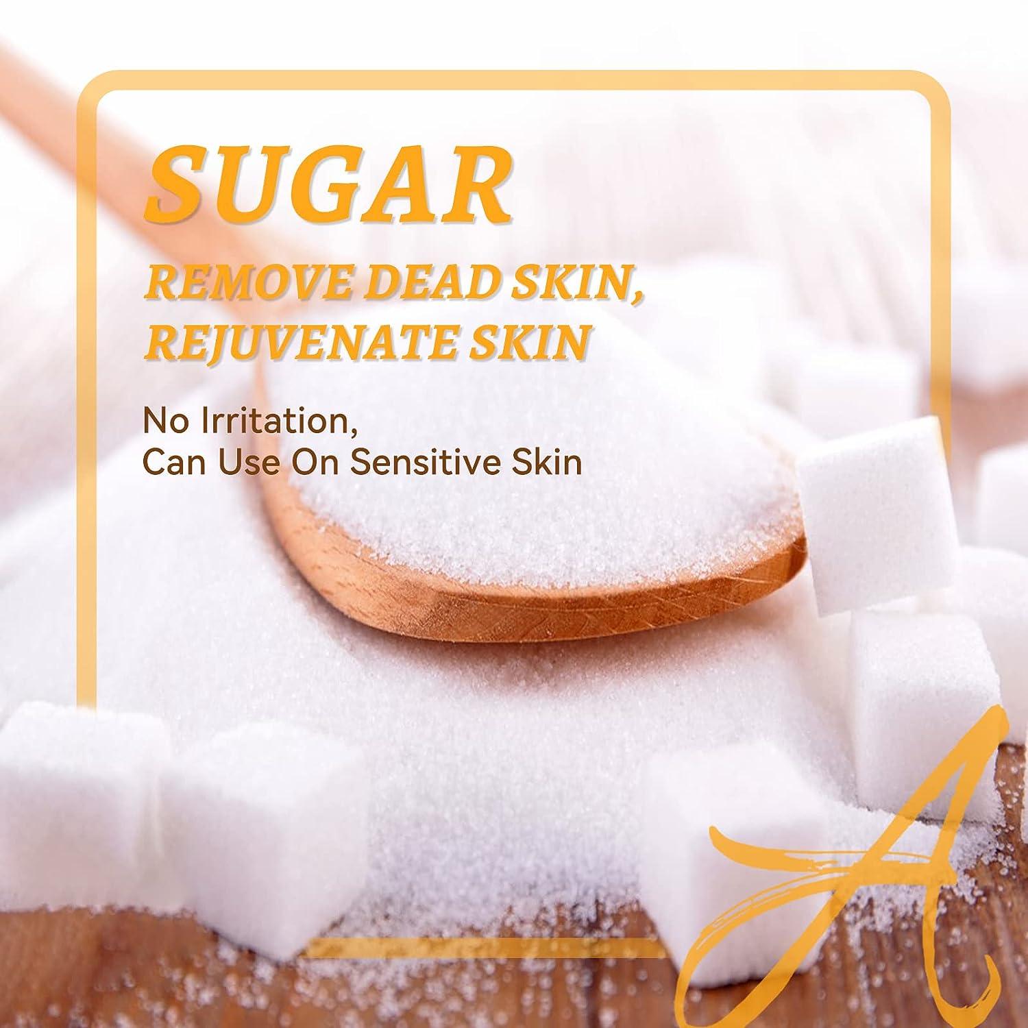 ANAiRUi Turmeric Body Scrub, Glow Face Scrub, Real Sugar Scrub for Body