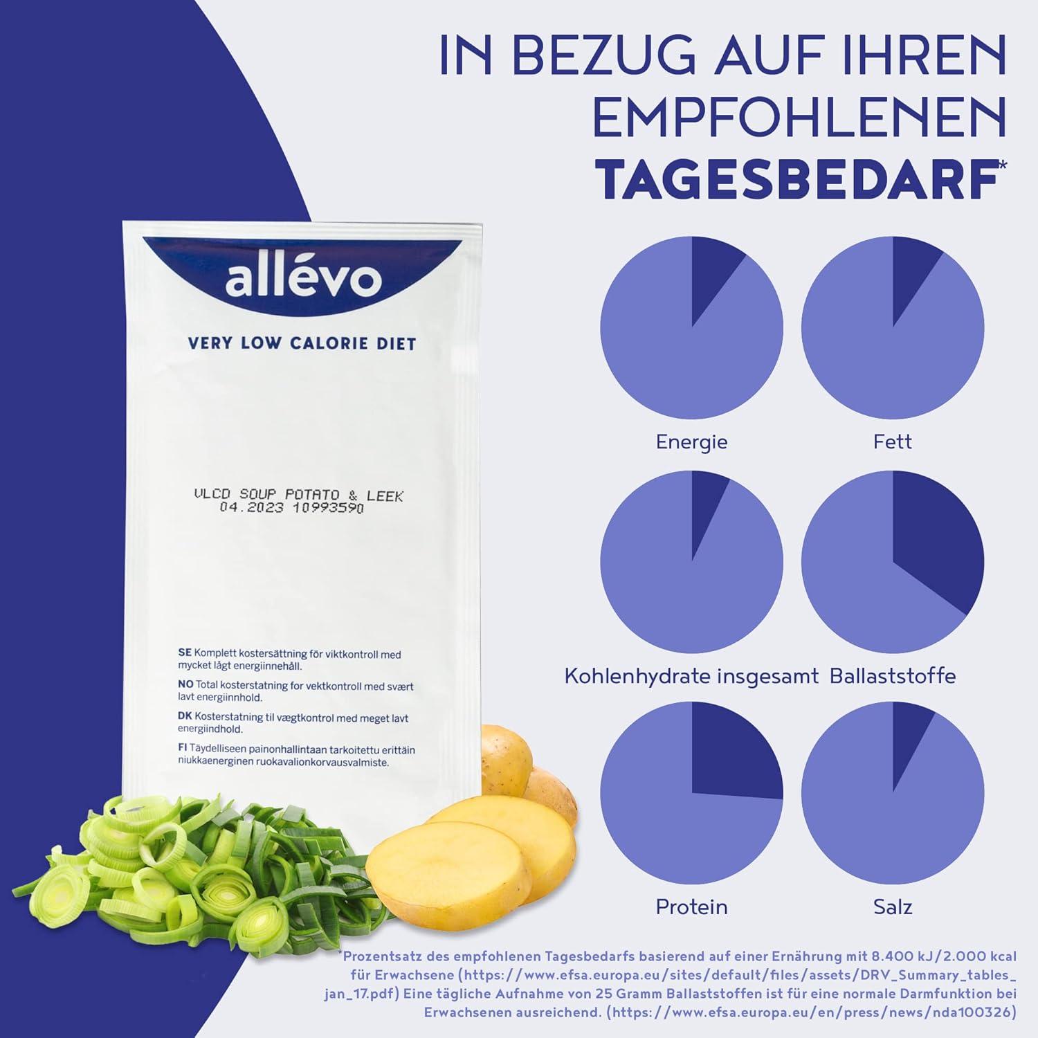 PotatoLeek Soup LowCalorie Meal Replacement 15 Portions Diet