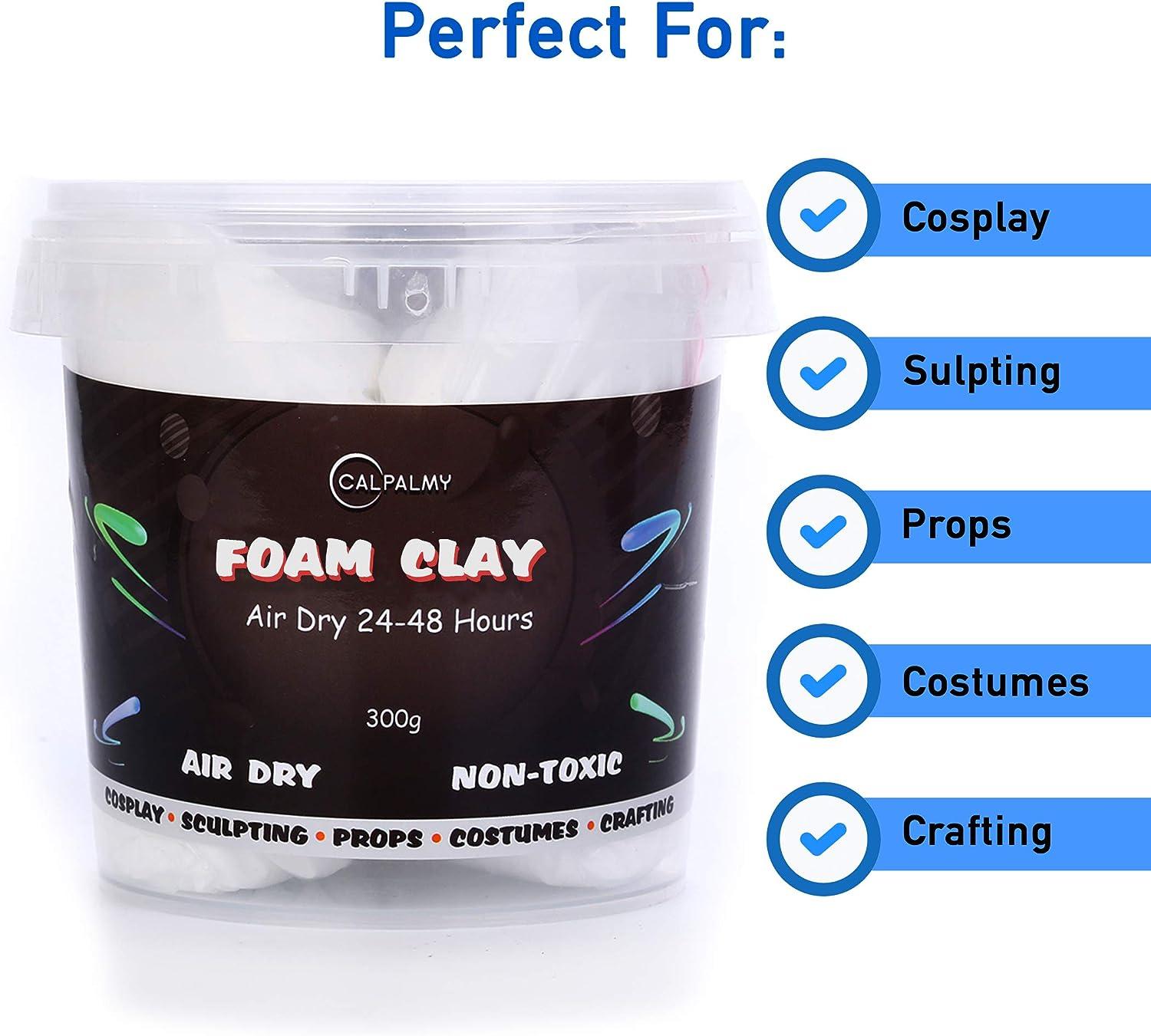  Moldable Cosplay Foam Clay (White) – High Density and Hiqh  Quality for Intricate Designs