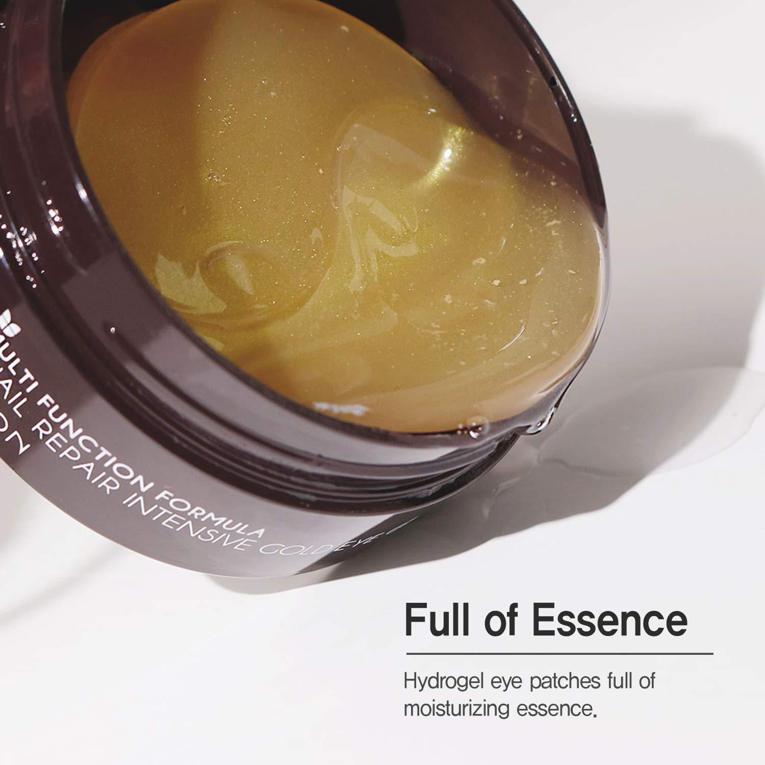 MIZON 24K Gold, Snail & Collagen Under Eye Gel Patches, Eye Mask