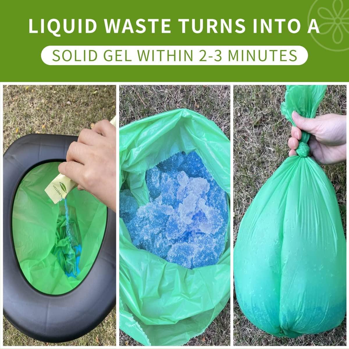 Portable Toilet Powder Neutralize Odor, FastActing Gel Safe & Easy