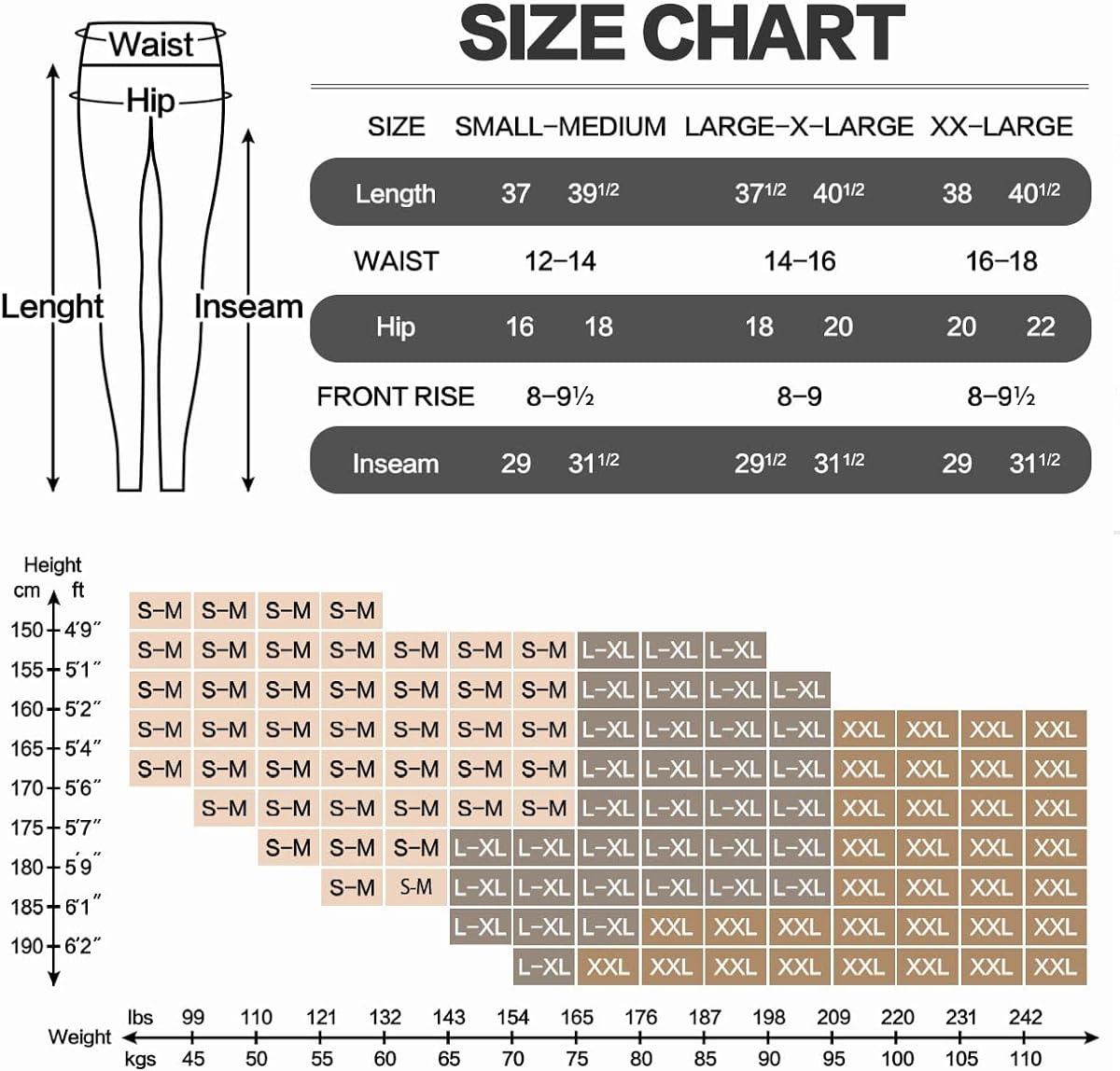 Feyhay - Paquete De 3 Leggings De Cintura Alta Para Ujer
