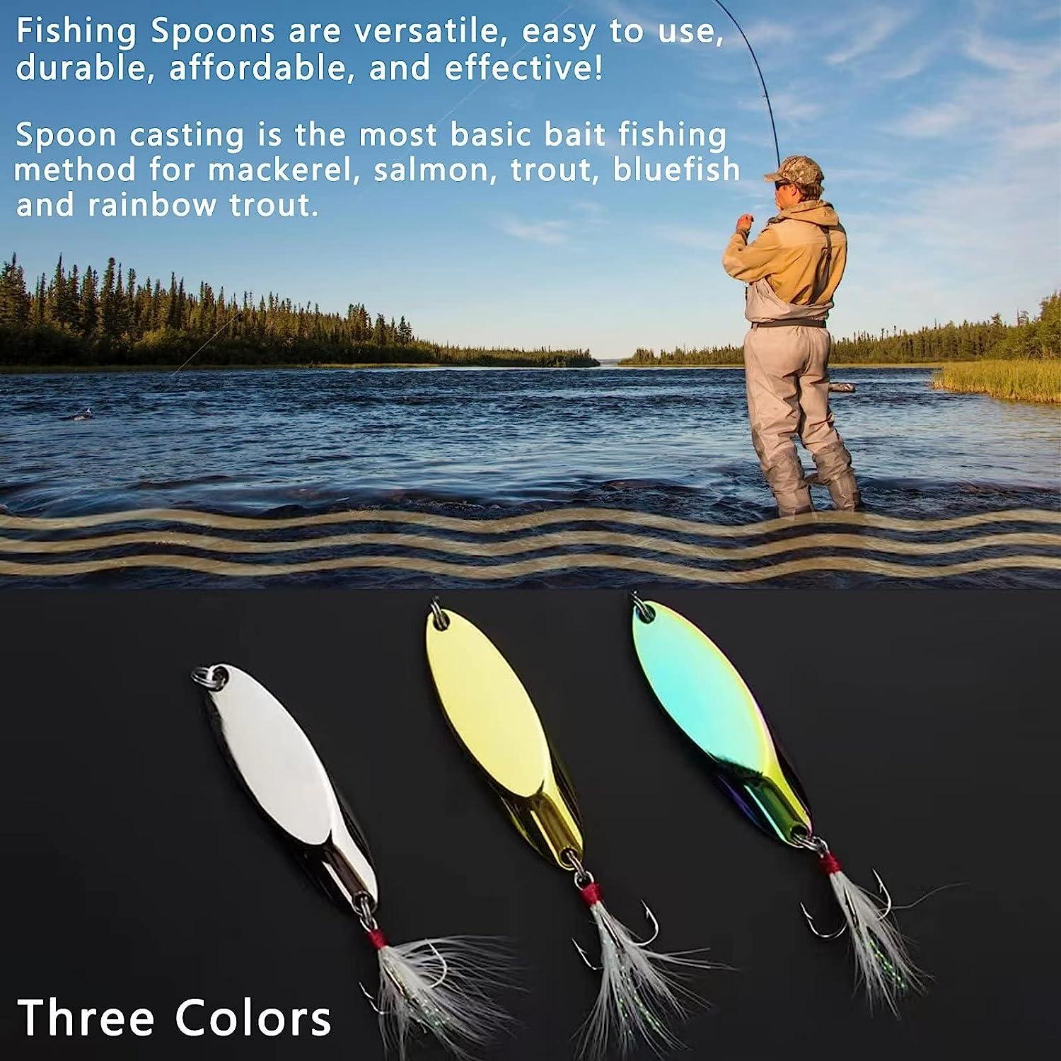 5PCS Sliver Fishing Spoons Lures Reflective Metal Jig Bait for Trout, Freshwater and Saltwater Treble Hooks Fishing Tackle 0.17oz to 0.63oz | Buy Now with Express International Delivery | GoSupps.com 5PCS Sliver Fishing Spoons Lures Reflective Metal Jig Bait for Trout, Freshwater and Saltwater Treble Hooks Fishing Tackle 0.17oz to 0.63oz | Buy Now with Express International Delivery | GoSupps.com