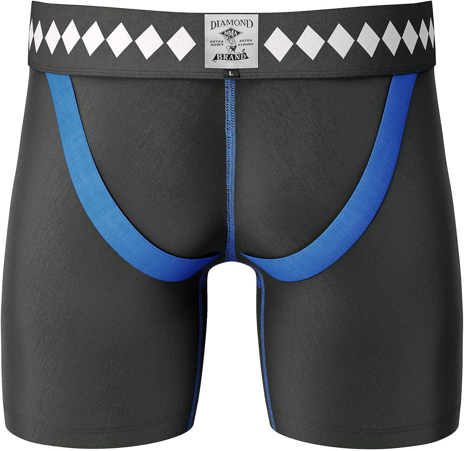 Diamond MMA Compression Shorts with Built-in Jock Strap Supporter