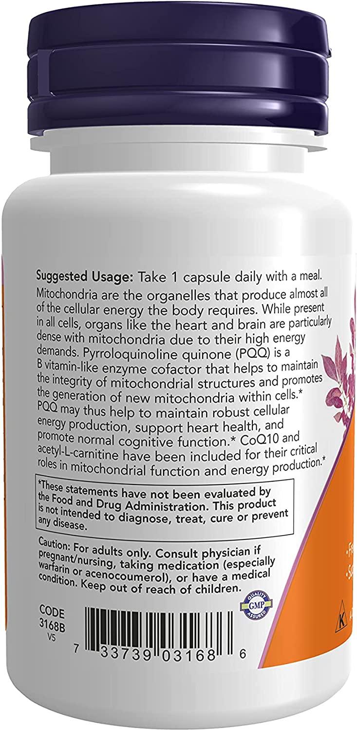 Now Foods PQQ Energy 30 Veg Capsules