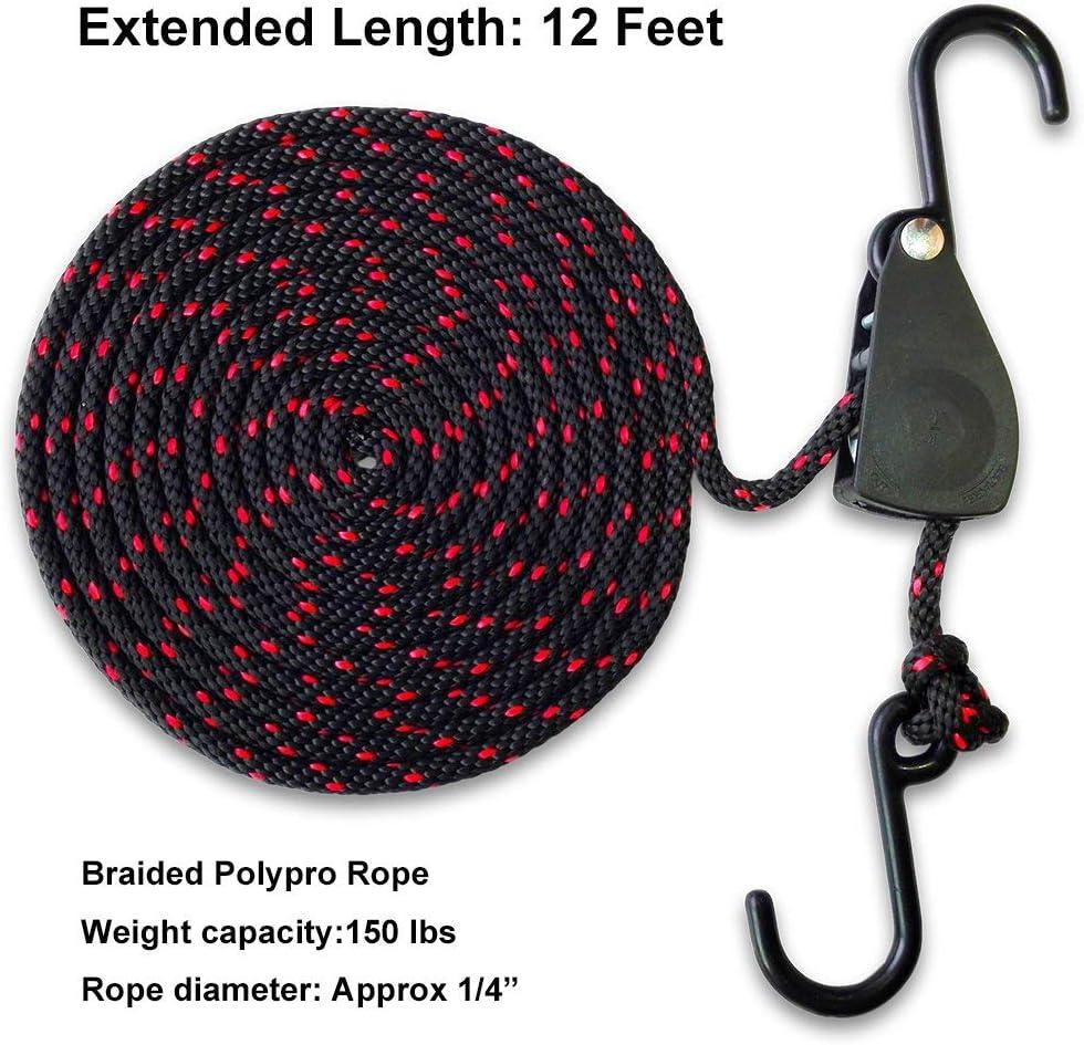 Kayak Tie Down Straps Canoe Bow and Stern Heavy Duty Cargo Ratchet