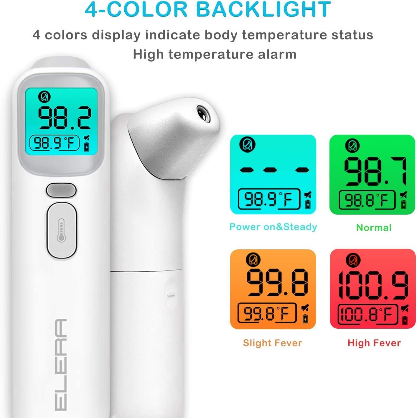 ELERA Ear and Forehead Thermometer, Infrared Thermometer for Baby