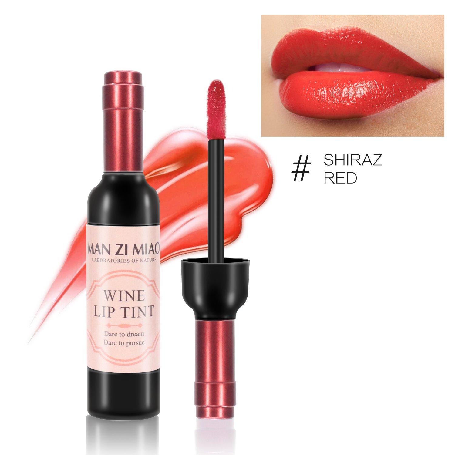 6 Colors Wine Lip Tint Set, Matte Lip Stain Long Lasting Waterproof