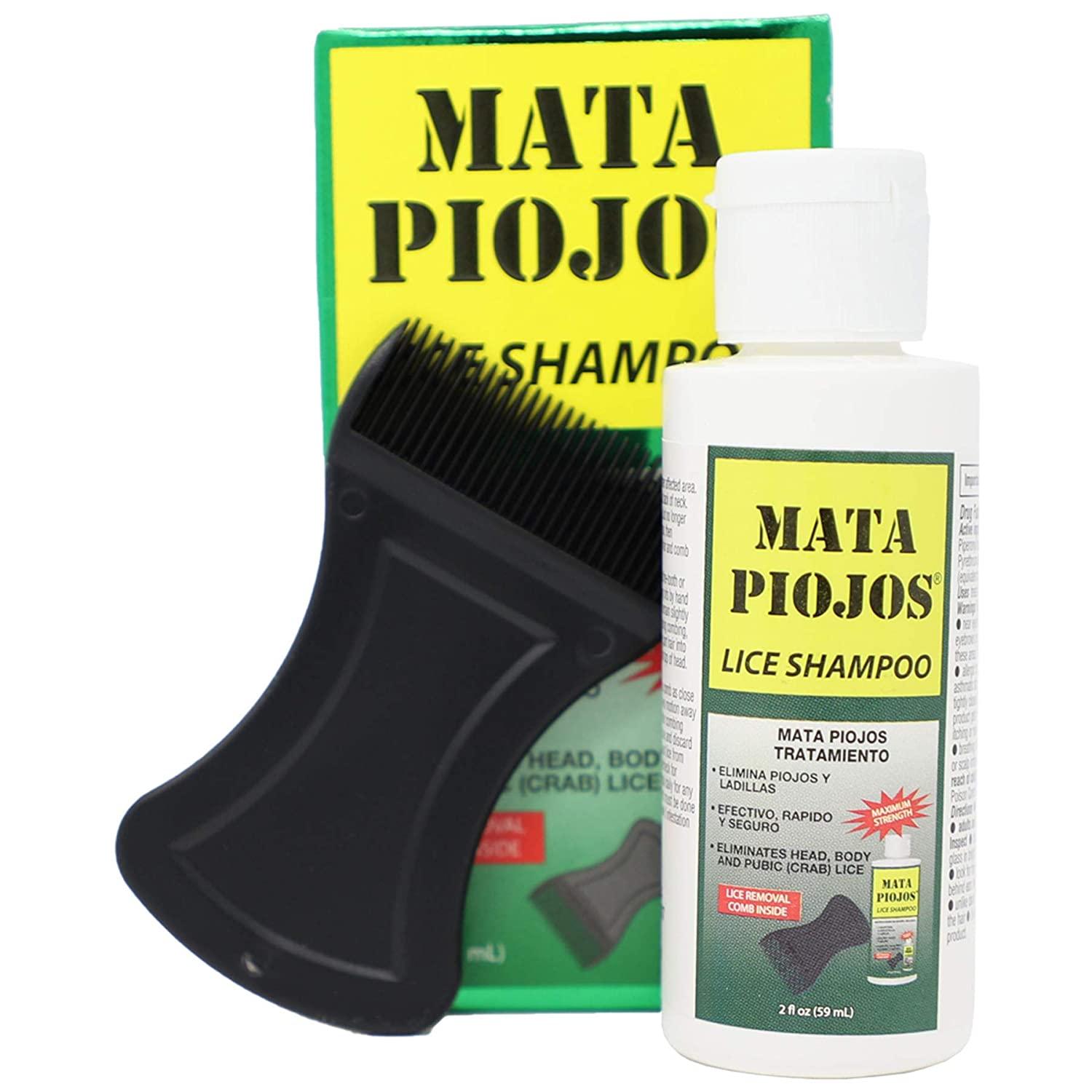 Mata Piojos, Lice and Nit Treatment Shampoo, For Kids and Adults, 2 FL