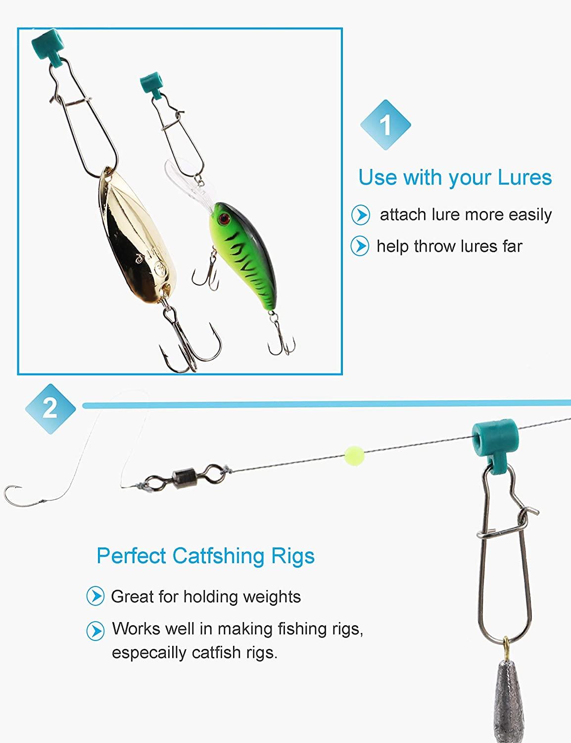 Facikono Fishing Line Sinker Slides Catfishing Rig, Saltwater Heavy