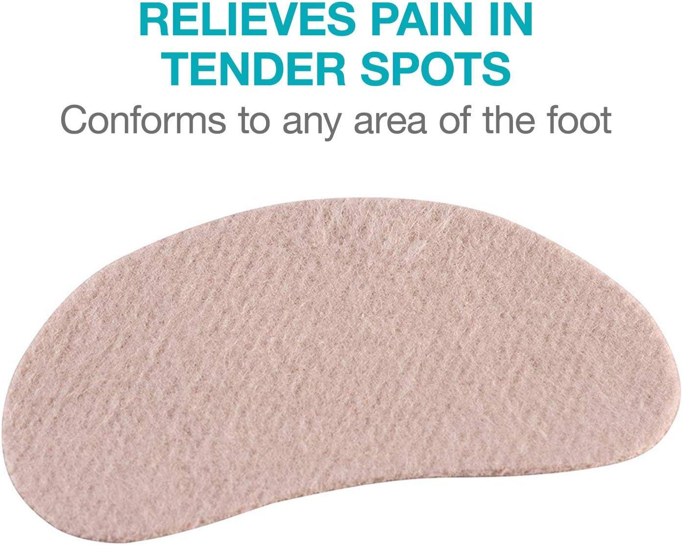 Steins Moleskin Ball Of Foot Pads Kidney Shaped Metatarsal Cushion