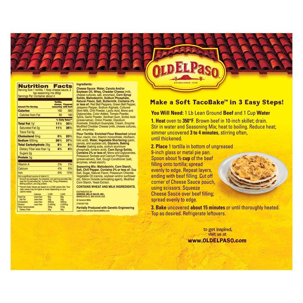Old El Paso Soft Taco Bake Dinner Kit 8.4 oz Box (pack of 6)