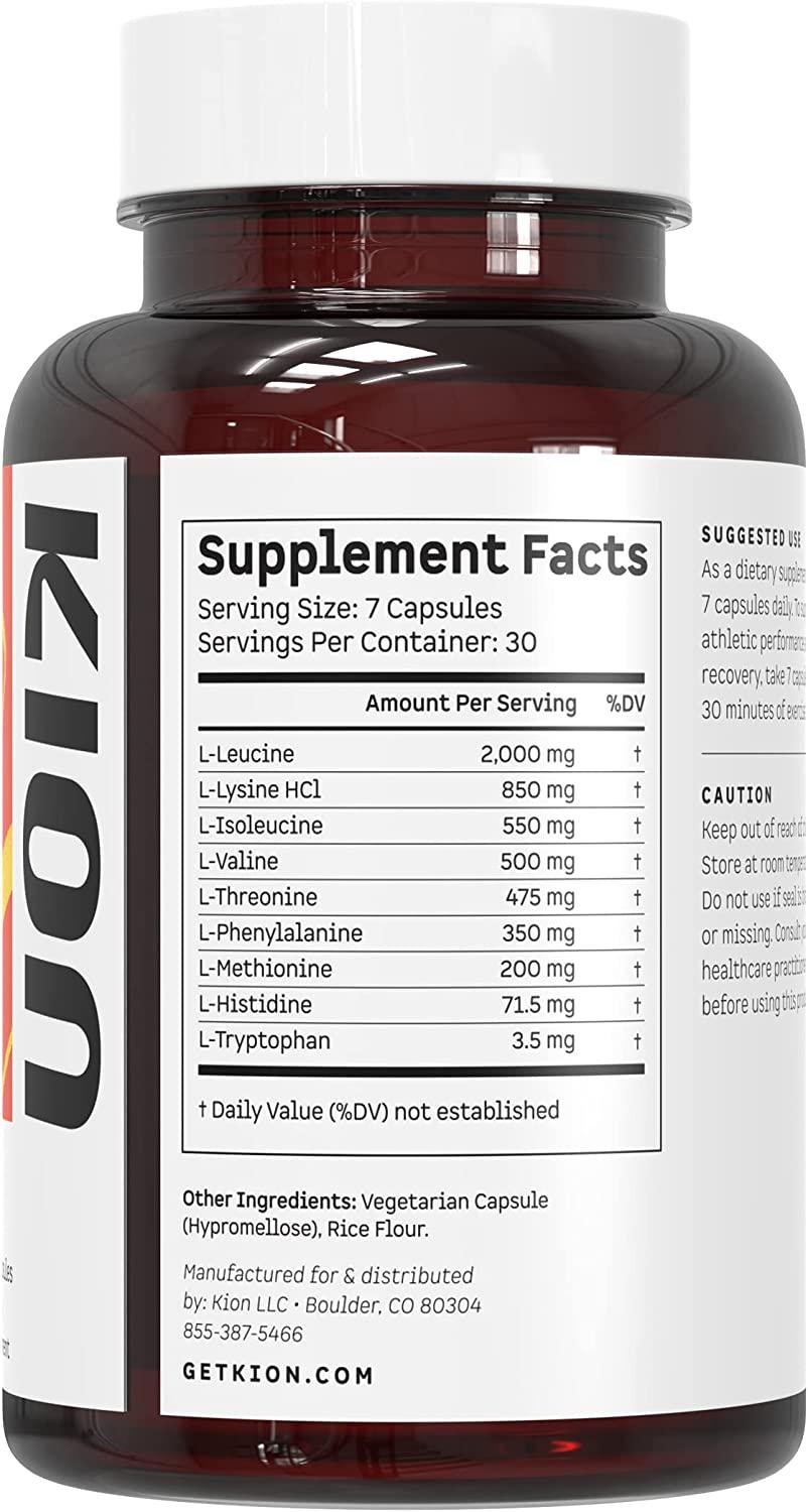 Kion Aminos Essential Amino Acids Capsules The Building Blocks for