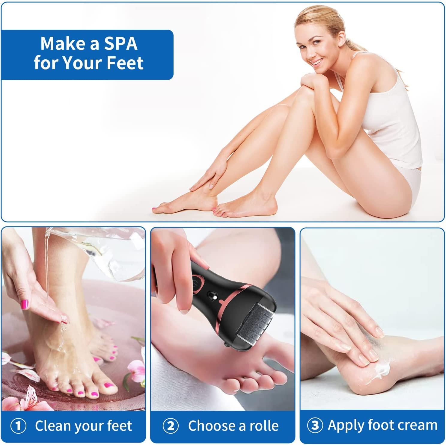 Rechargeable Electric Callus Remover Tool For An At-Home Spa