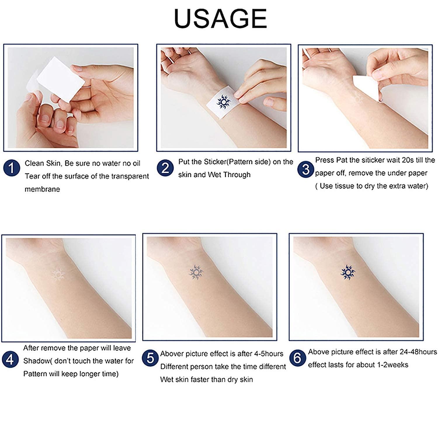 Styled Basics Printable Temporary Tattoo Transfer Paper, 3 White